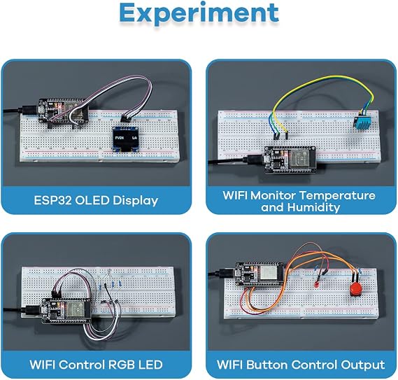 LAFVIN Basic Starter Kit for ESP32 ESP-32S WiFi I OT Development Board with Tutorial Compatible with Arduino IDE