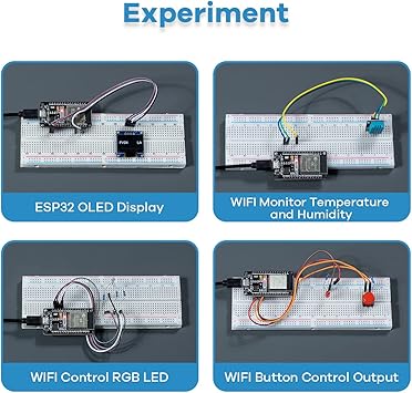 LAFVIN Basic Starter Kit for ESP32 ESP-32S WiFi I OT Development Board with Tutorial Compatible with Arduino IDE