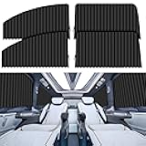 ZATOOTO Blackout Window Shades 4 Pack - Magnetic Sun Shade for Side Windows, Privacy Car Blind Curtains, Baby, Pet, Camping, Travel