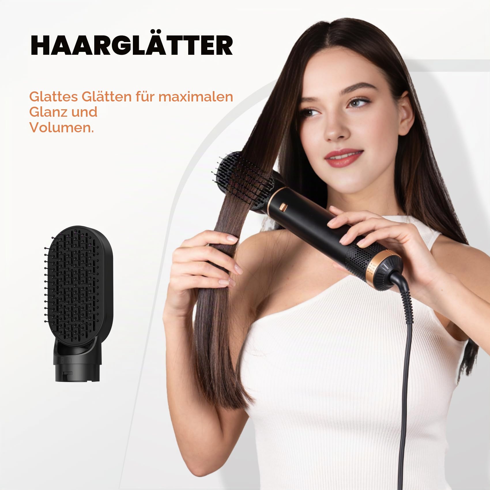 UMIGA Airstyler 5 in 1 Hairstyler mit Air Lockenstab Föhn Set, Rosa