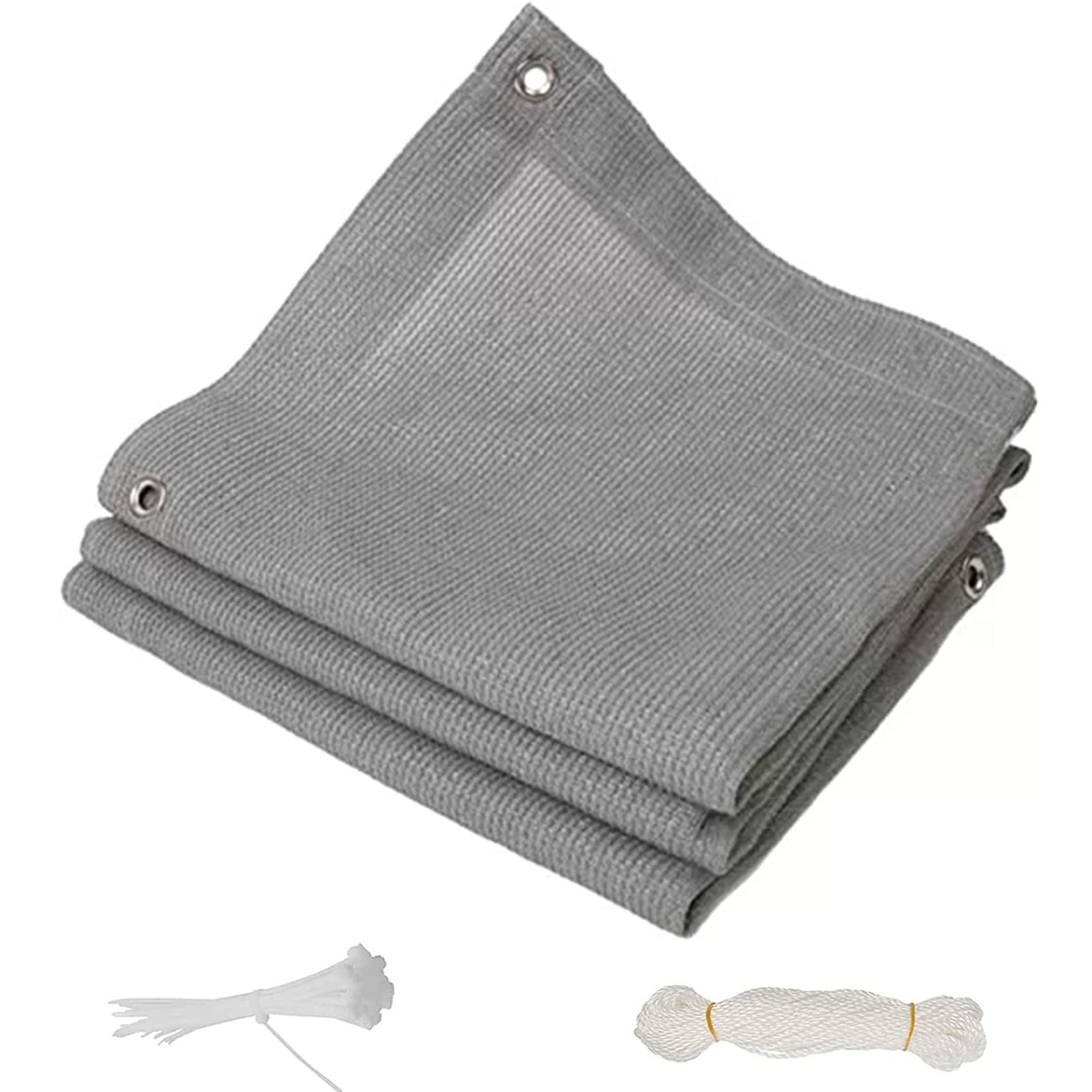 Voile d'ombrage rectangulaire pare-soleil bâche jardin camping