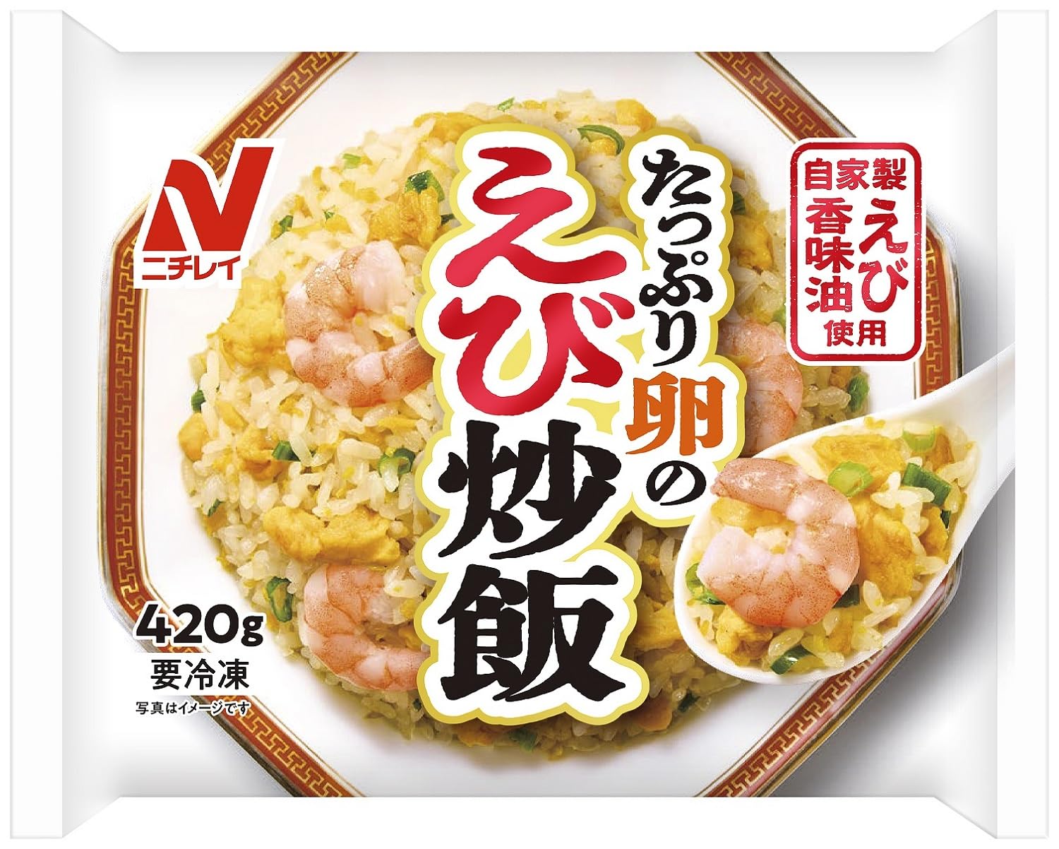Amazon.co.jp: [冷凍] ニチレイフーズ たっぷり卵のえび炒飯 420g×6袋