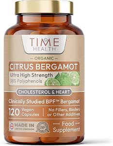 Organic Citrus Bergamot Extract - 120 Capsules - High Strength 38% Bergamot Polyphenols - 500mg - Clinically Studied BPF® - UK Made Supplement - Zero Additives - GMP Standards - Vegan Review UK