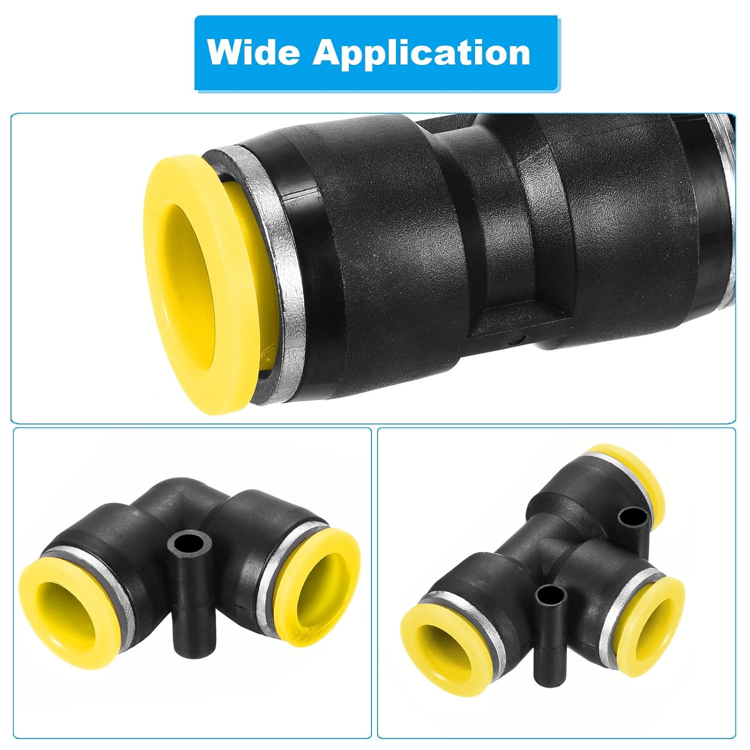 PATIKIL Hold Plugs M14x1.5, 3 Pack PP Plastic Male Threaded Hex Socket Sealing Screw End Cap, Yellow