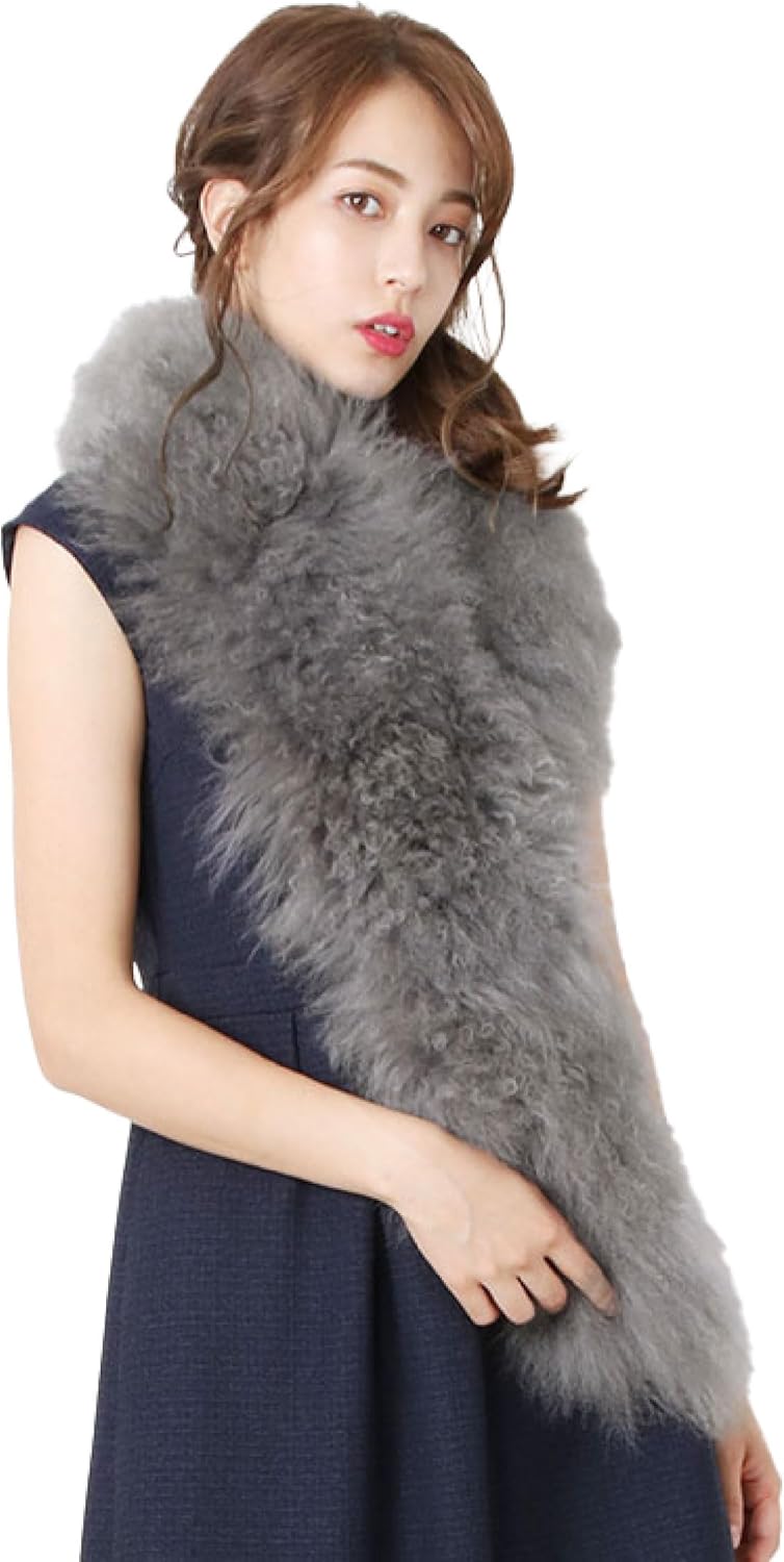 Silk & Merino Wool 'Salisbury' whiteスカーフ ストール 男性 Silk