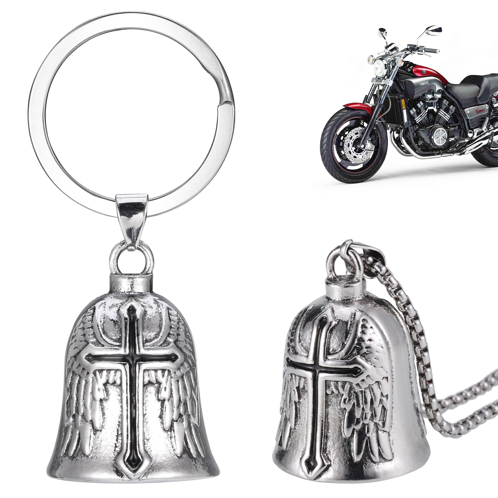 Guardian® Alle Herzen Motorrad Biker Luck Gremlin Riding Bell Oder Schlüssel Ring
