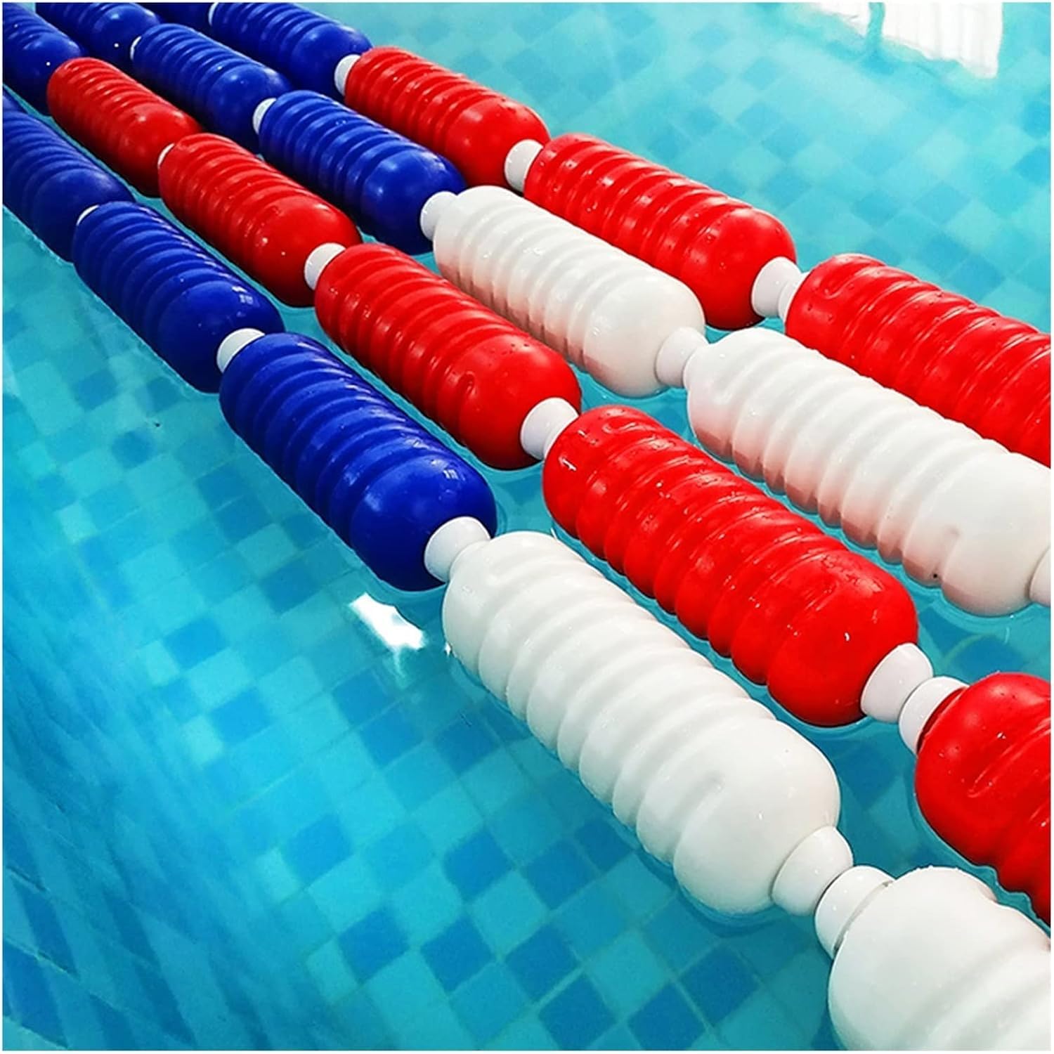 Séparateurs et flotteurs de sécurité flottants pour piscine – 0,6 cm x 12,2 m – Barrière imperméable durable pour enfants et animaux domestiques – Améliore la sécurité de la piscine et profitez de la