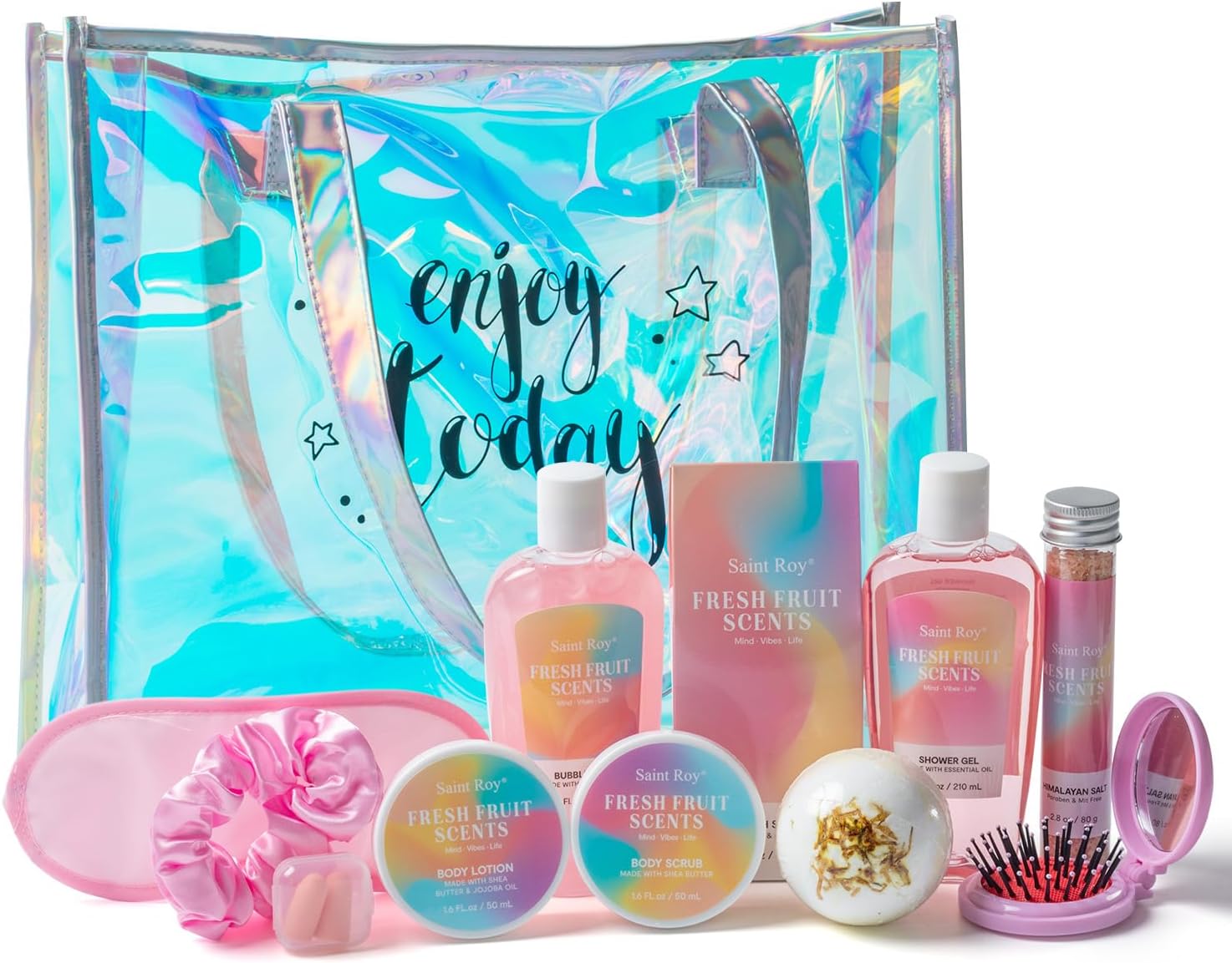 Spa Gifts Bag Skin Care Set - Luxurious Rose Spa Gift Baskets for Women