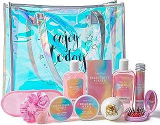 Spa kit Gifts for Her, Christmas Gifts for Women - Unique Gift Set for Teen Girls Tote Bag for Women, 13pcs Fresh Gift Baskets for Girls, Birthday Gifts for Daughter, Girlfriend