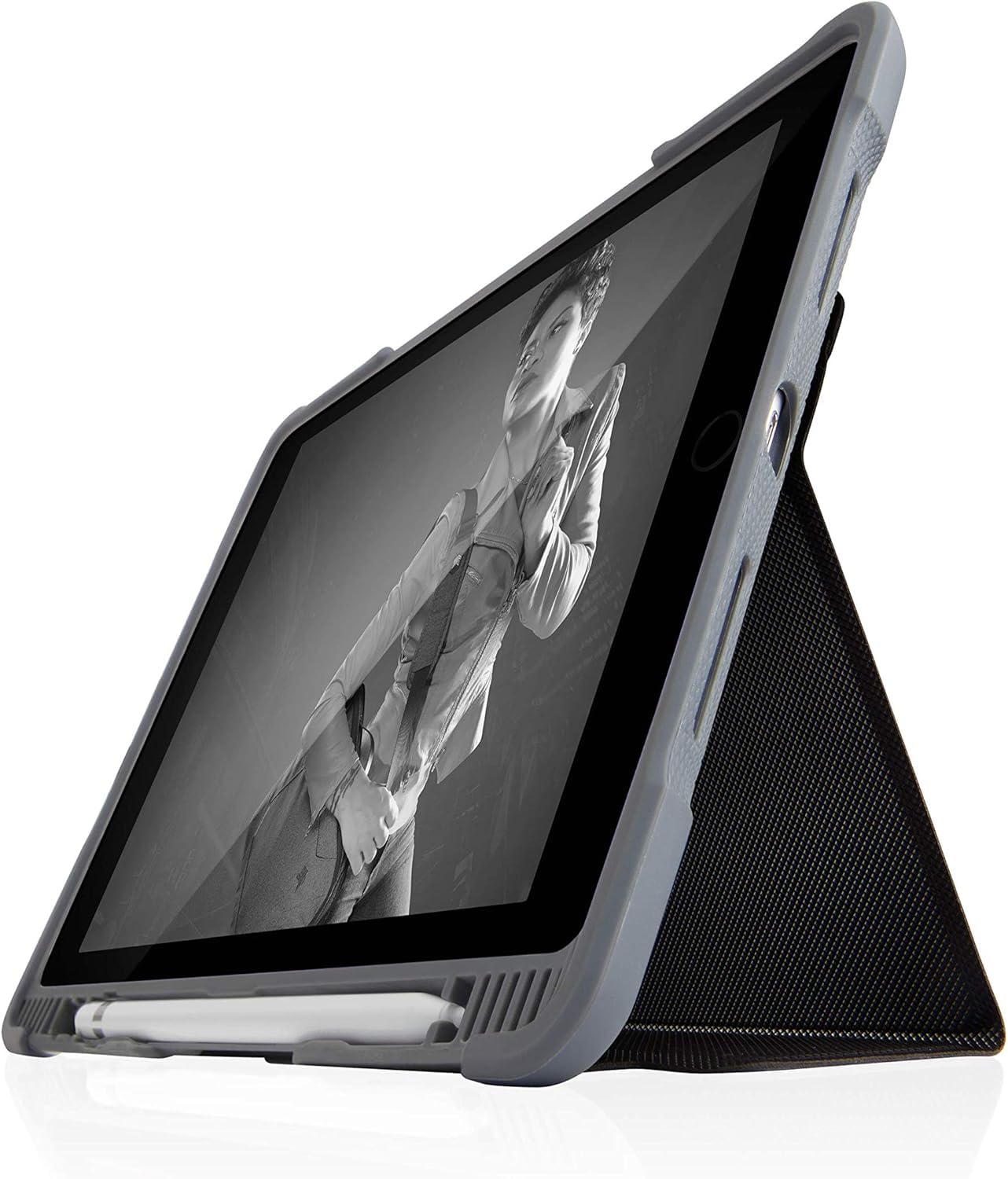 STM dux Plus Duo case for ipad 10.2 inch 8th/7th gen with Apple Pencil Holder, Rugged mil-spec Protective Folio Cover, Magnetic Closure & auto Sleep/Wake AP – Black-image-32