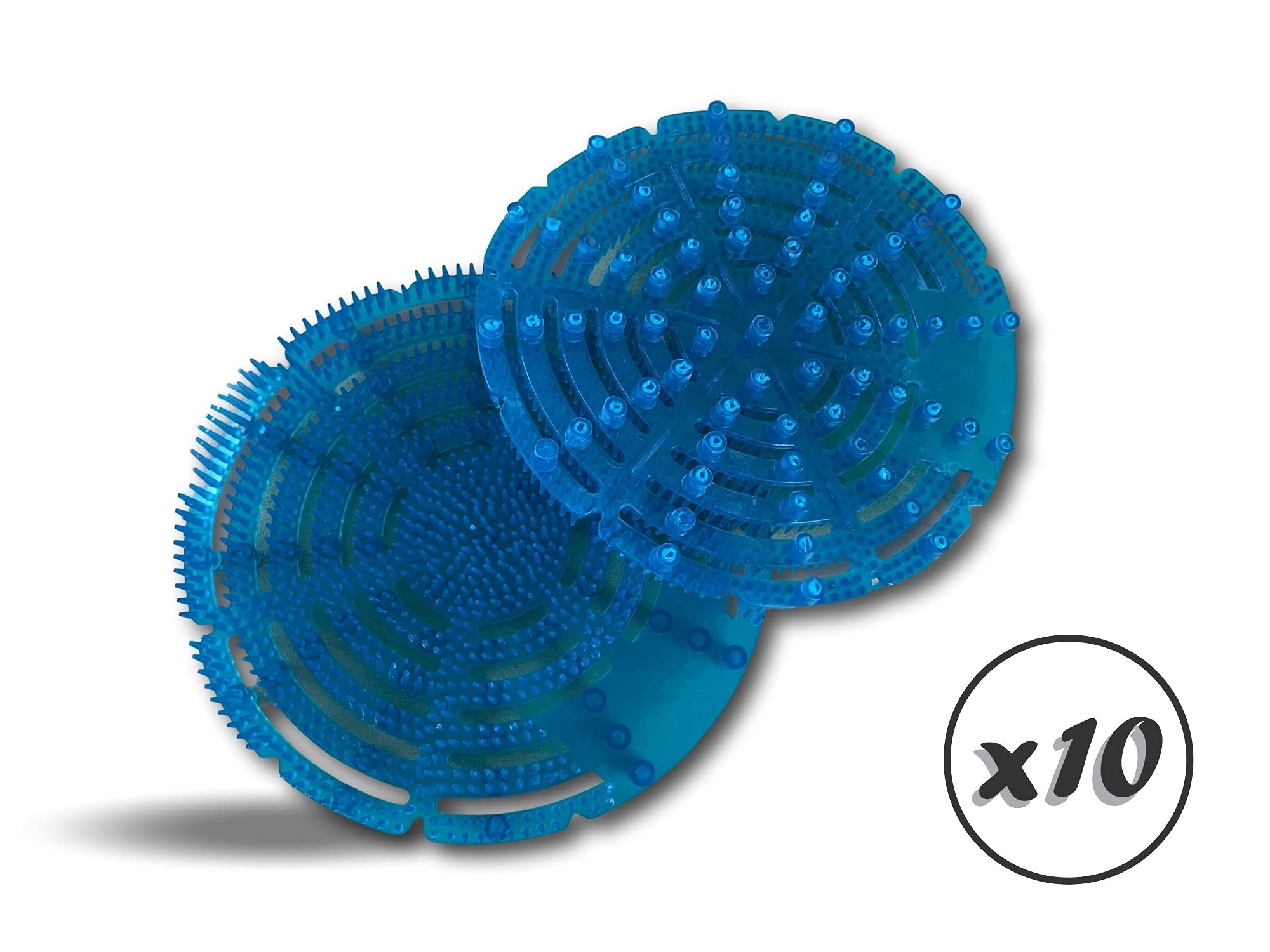 Kibros Pack 20 écrans urinoir anti-splash Ø 17 cm menthe bleu
