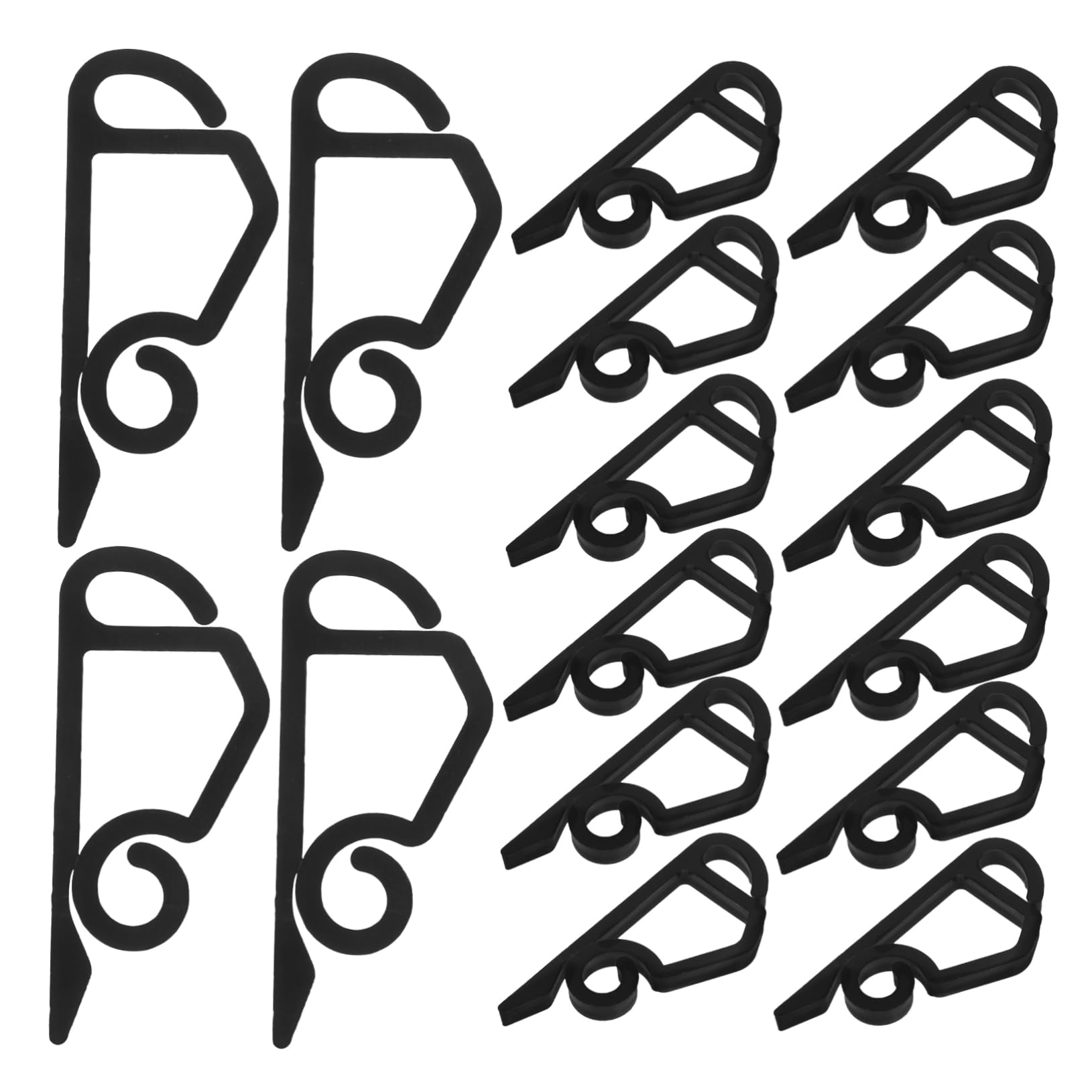 BESPORTBLE Screw-in Hooks for Outdoor Lights 120pcs Gutter Hooks Plant Hangers for Hanging Plants Mini Light Clips Simple Install