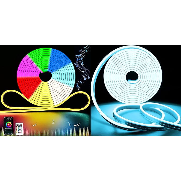 Buy Lamomo LED NEON Rope Light CUTTABLE LED Strip Light with Remote