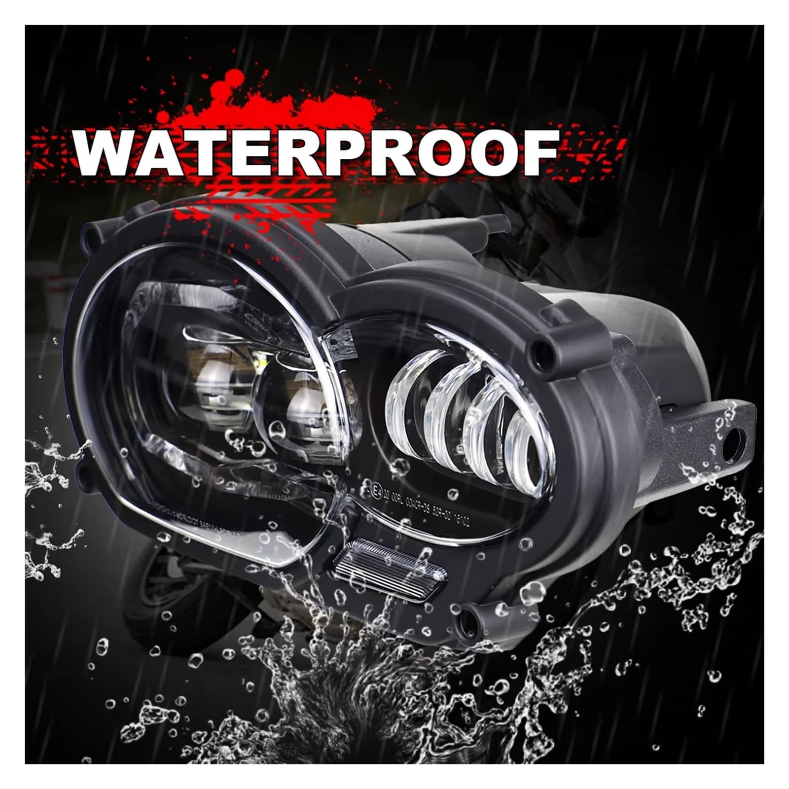 Faro LED Moto Motor Bike 2018 Faro LED Per BMW R1200GS R 1200 GS ADV R1200GS LC 2004 2005 2006-2010 2011 2012 (Fit Radiatore Olio) Fari Anteriori Moto