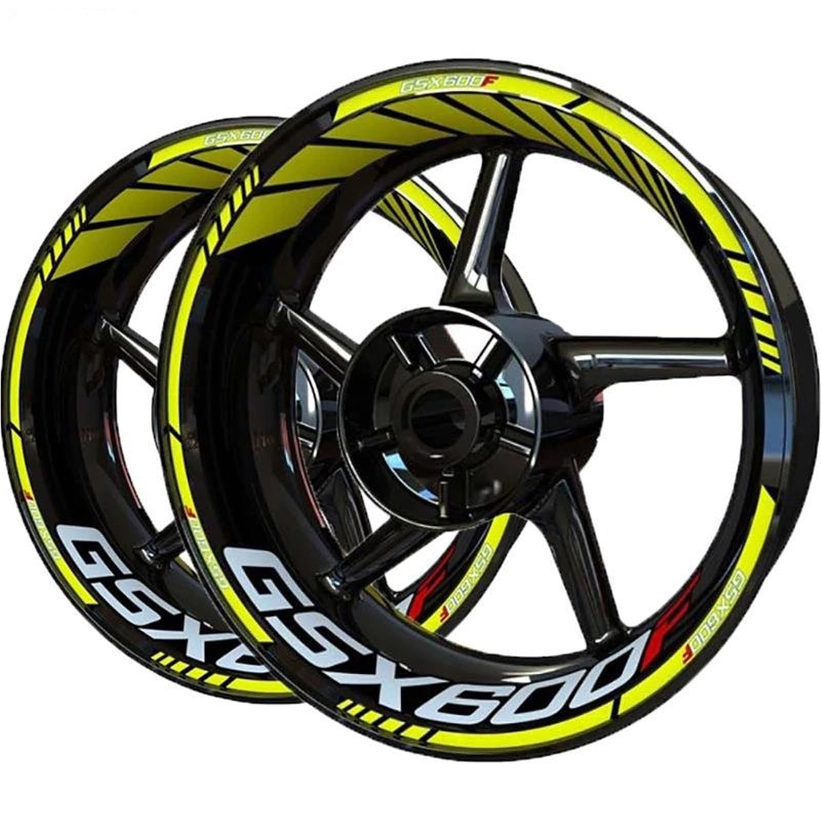 Motorrad-Radnabenaufkleber Motorrad-Felgenaufkleber Für Suzuki GSX600F GSX 600 F GSX 600F Felgenaufkleber Radnabenaufkleber Radaufkleber Felgenrandaufkleber(Farbe 3)