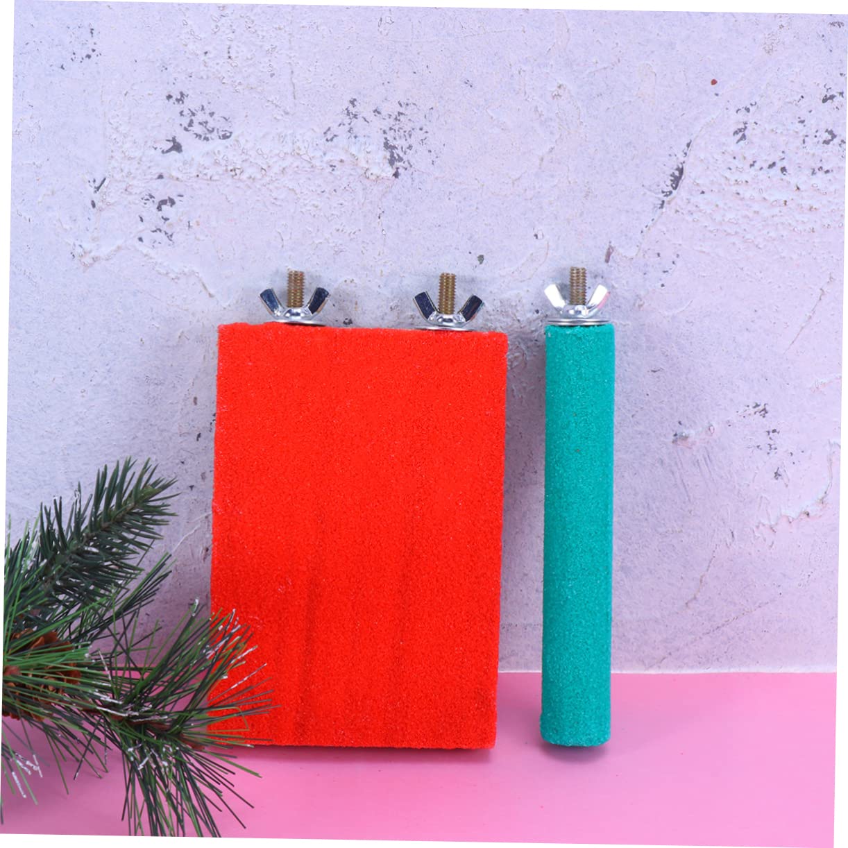 POPETPOP 3sets Per Per Manto e Barre Per La Rettifica Unghie Per Pappagalli e Piccole Creature Accessori Per Colore Casual