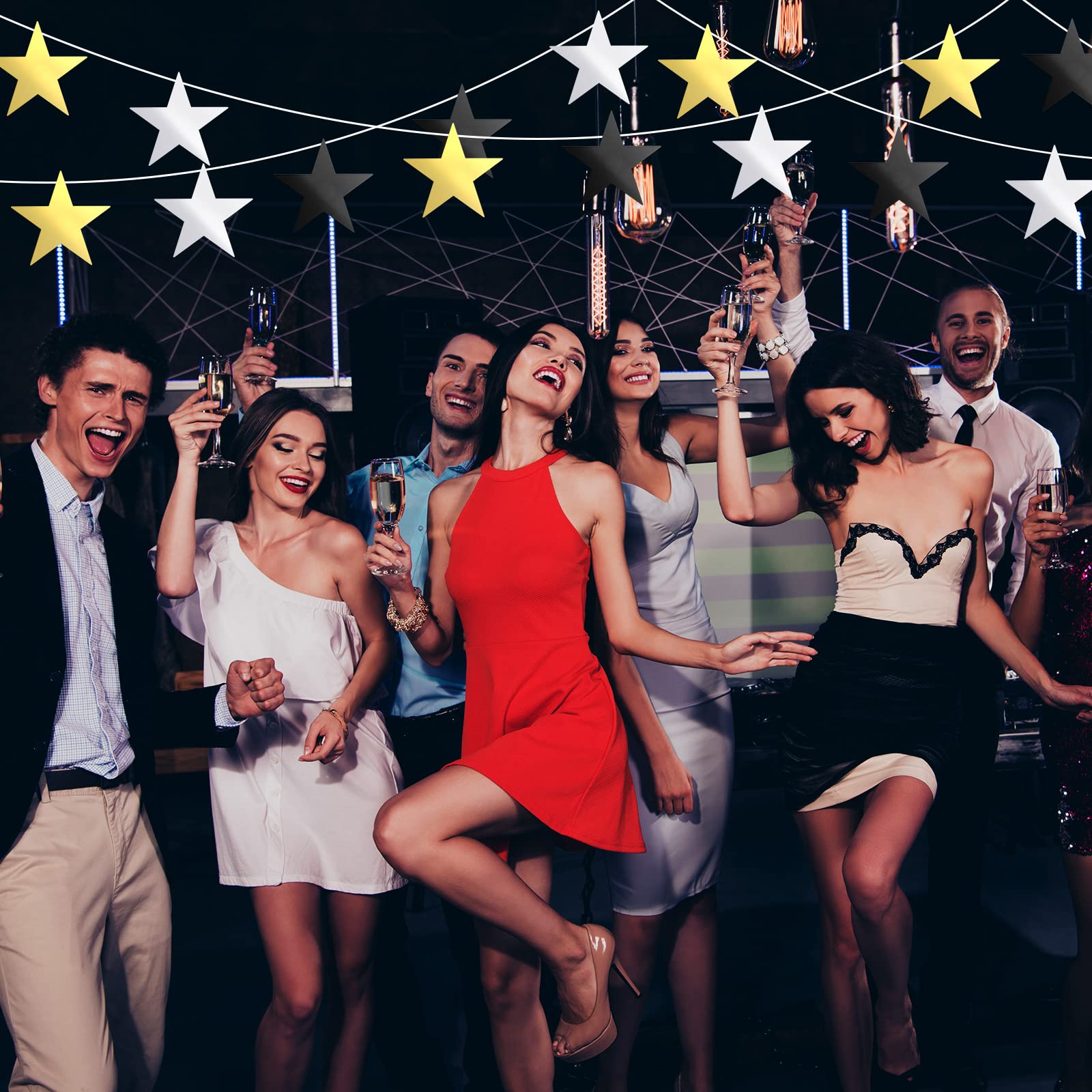 Gejoy Lot De 80 Découpes En Forme D'étoile à Paillettes Pour