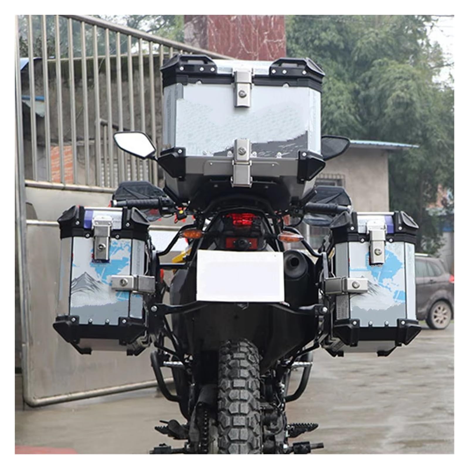 Soporte Carga Estante Moto Portaequipajes Lateral para Equipaje Modificación De Motocicletas | Para VOGE 300GY bastidores suministros transporte viaje soporte materiales aluminio para aviones alta resistencia