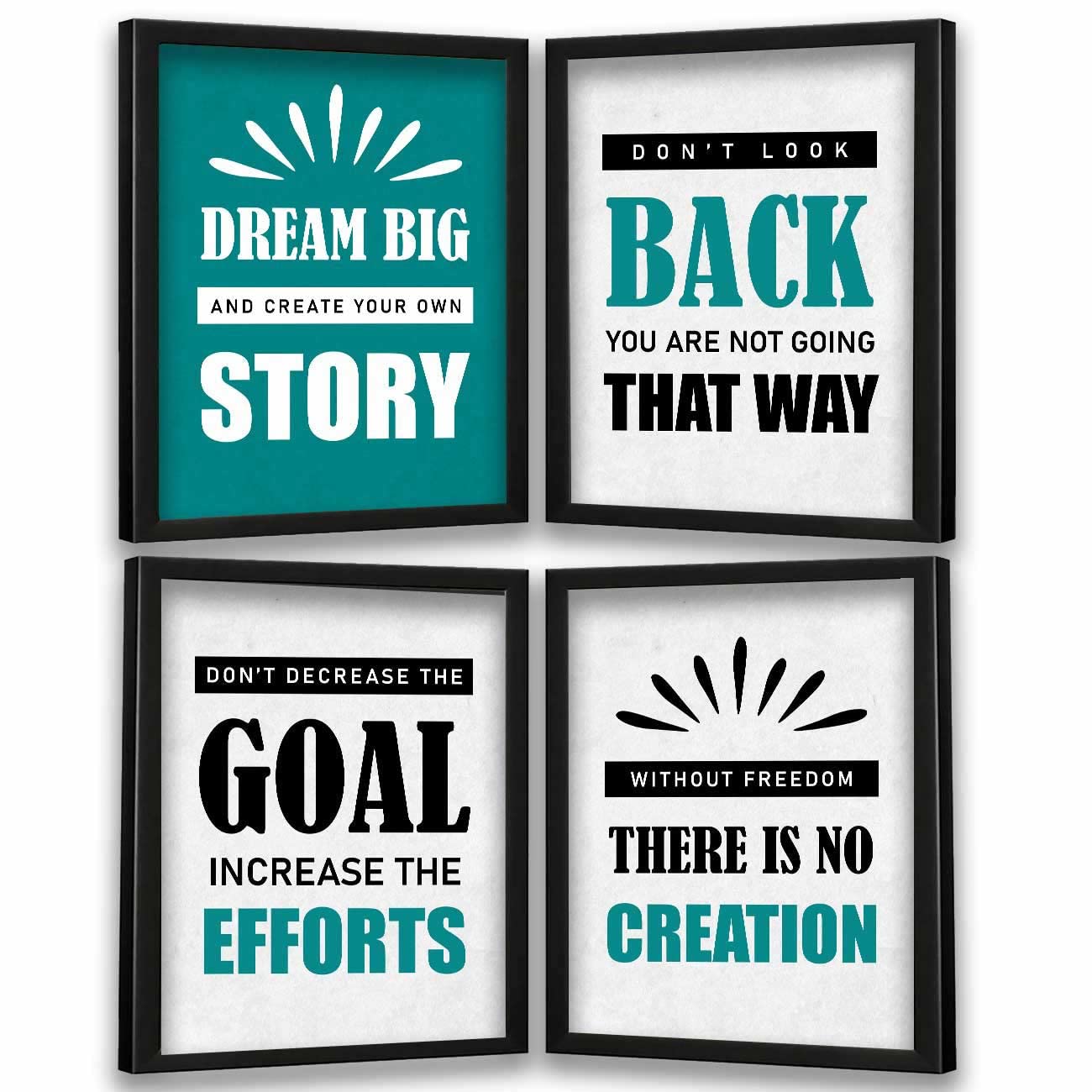 walllane - Motivational Wall Poster With Frame for Home Living Room Bedroom Study Room Office/Frames For Wall Decor (10 inch x 13 inch) Set of 4 Cate - 02 (B0CB1WNQHN) Amazon Price History, Amazon Price Tracker