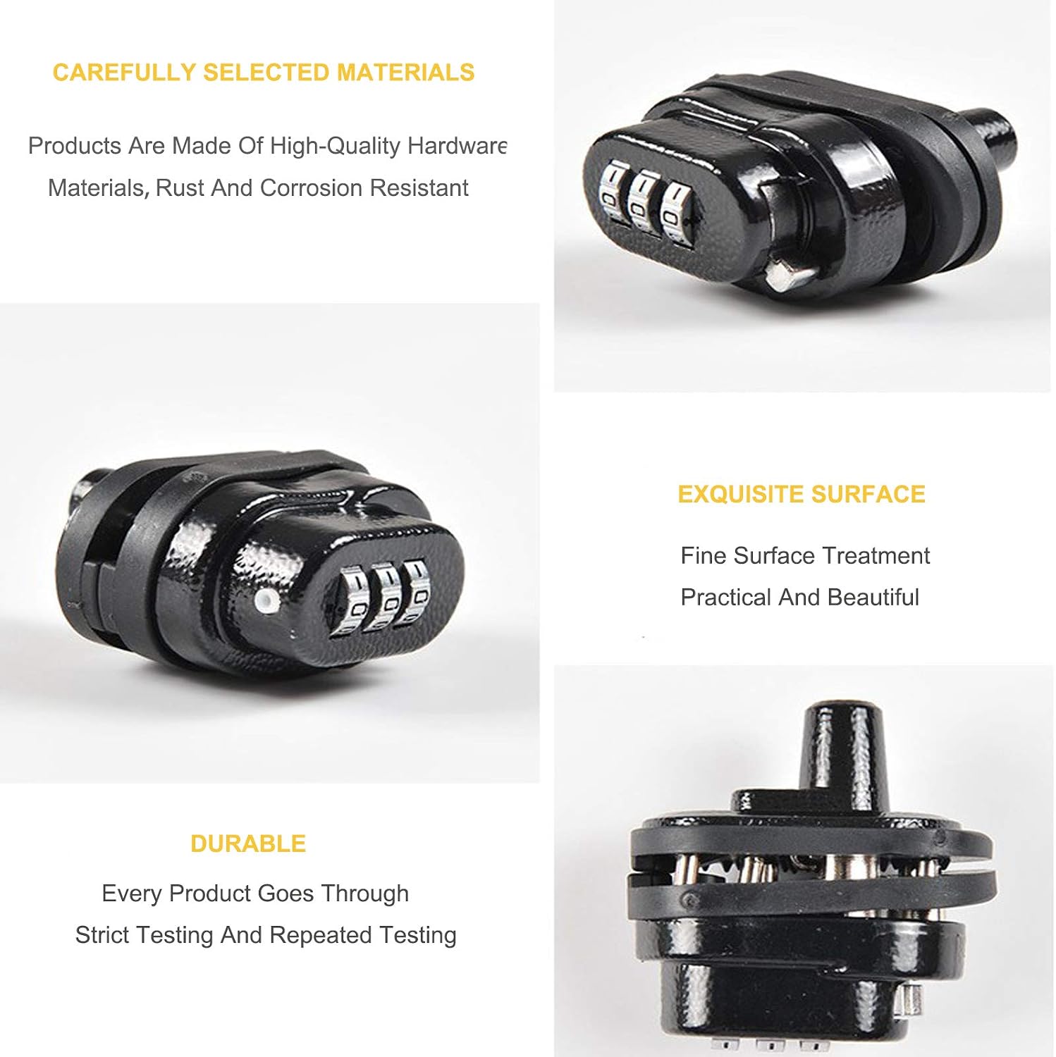 Trigger Lock, Gun Lock, 3 Digit Combination Trigger Lock, Safety Universal Firearms Pistol Gun Locks Fit Most Handguns and Rifles