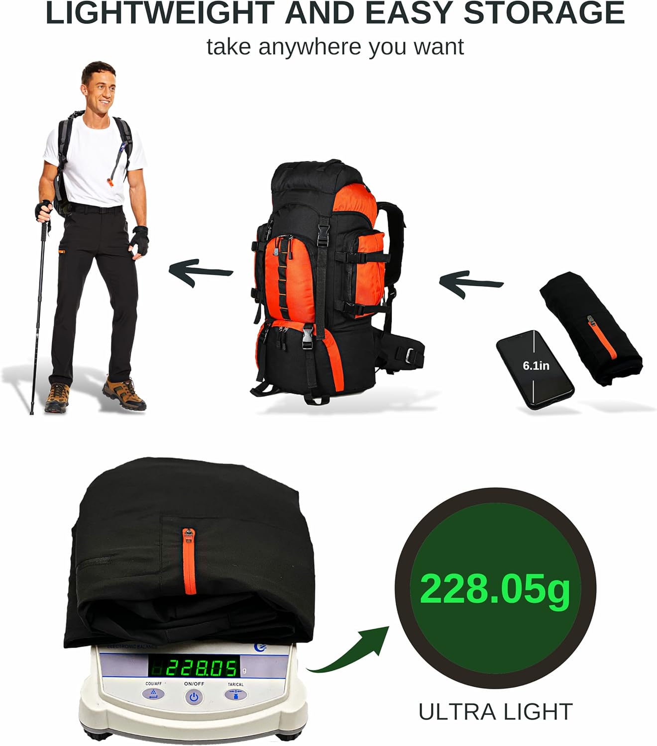 NATUVENIX Hiking Pants for Men, Lightweight Mens Travel Pants Quick Dry Fishing Pants Men Water Resistant Outdoor Pants Work - Image 3