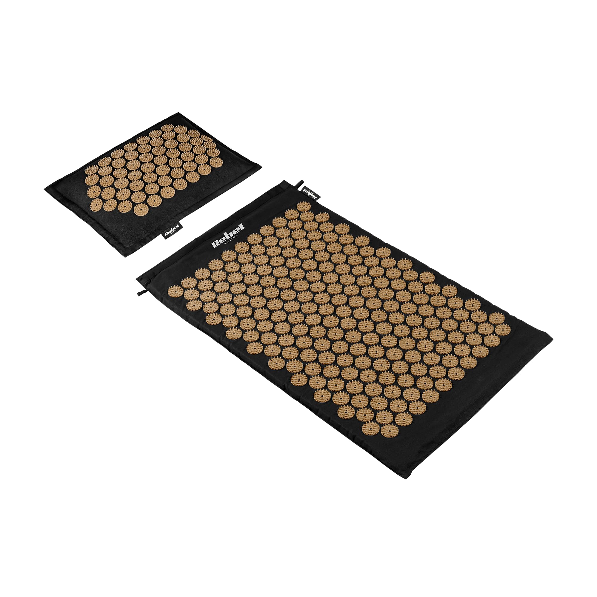 Rebel Electro Estera de Salud Eco para acupresión con Picos Juego de Almohada 72 x 42 cm RBA-6011-GL