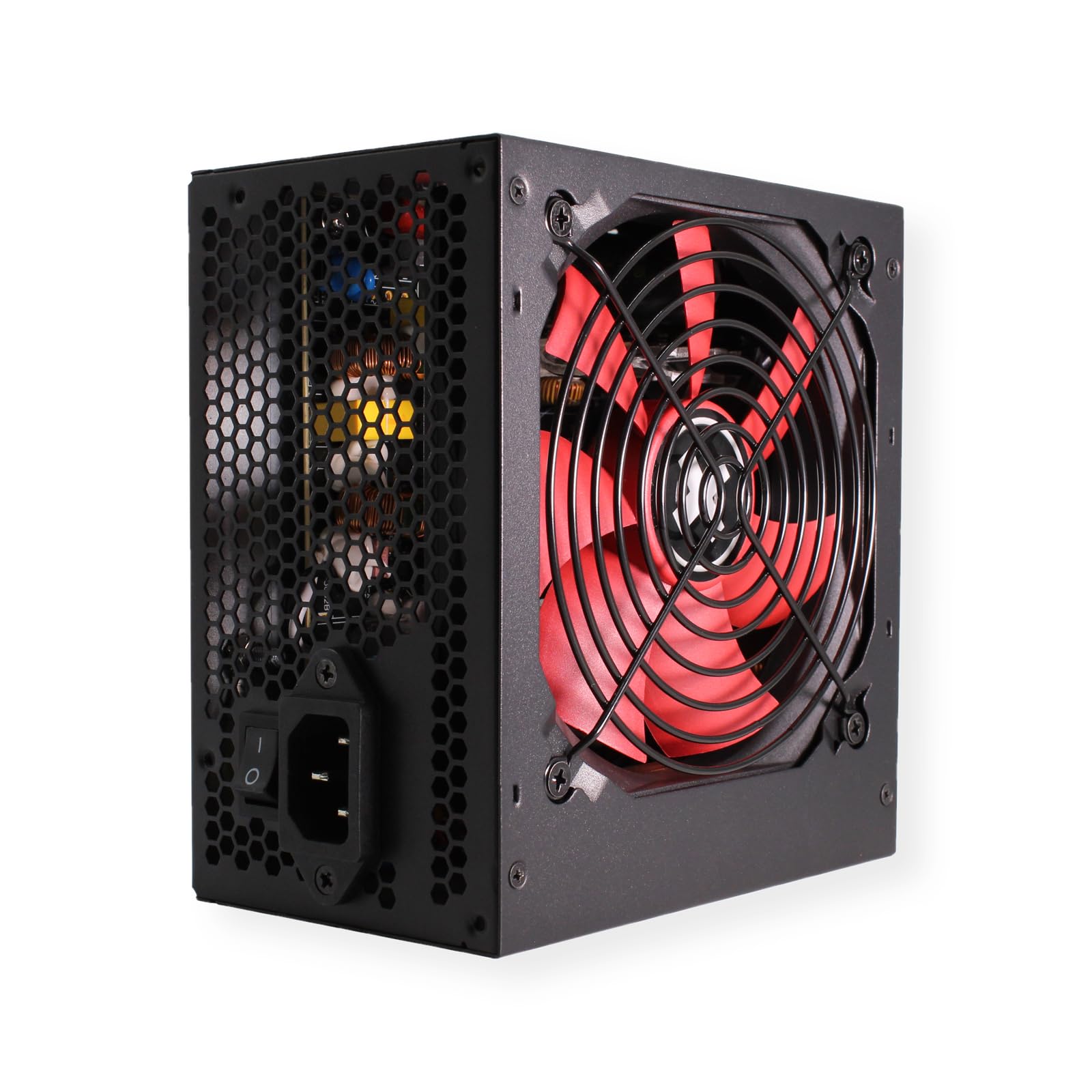 Xilence XP600R6 Alimentation PC ATX, Peak Power 600W, 1x20+4PIN, 1xCPU 4+4PIN, 1xPCI-E 6+2PIN, 2xHDD, 6xSATA, Ventilateur Silencieux de 120mm, idéale pour Les PC Office/Home, câble de 500mm, Noir