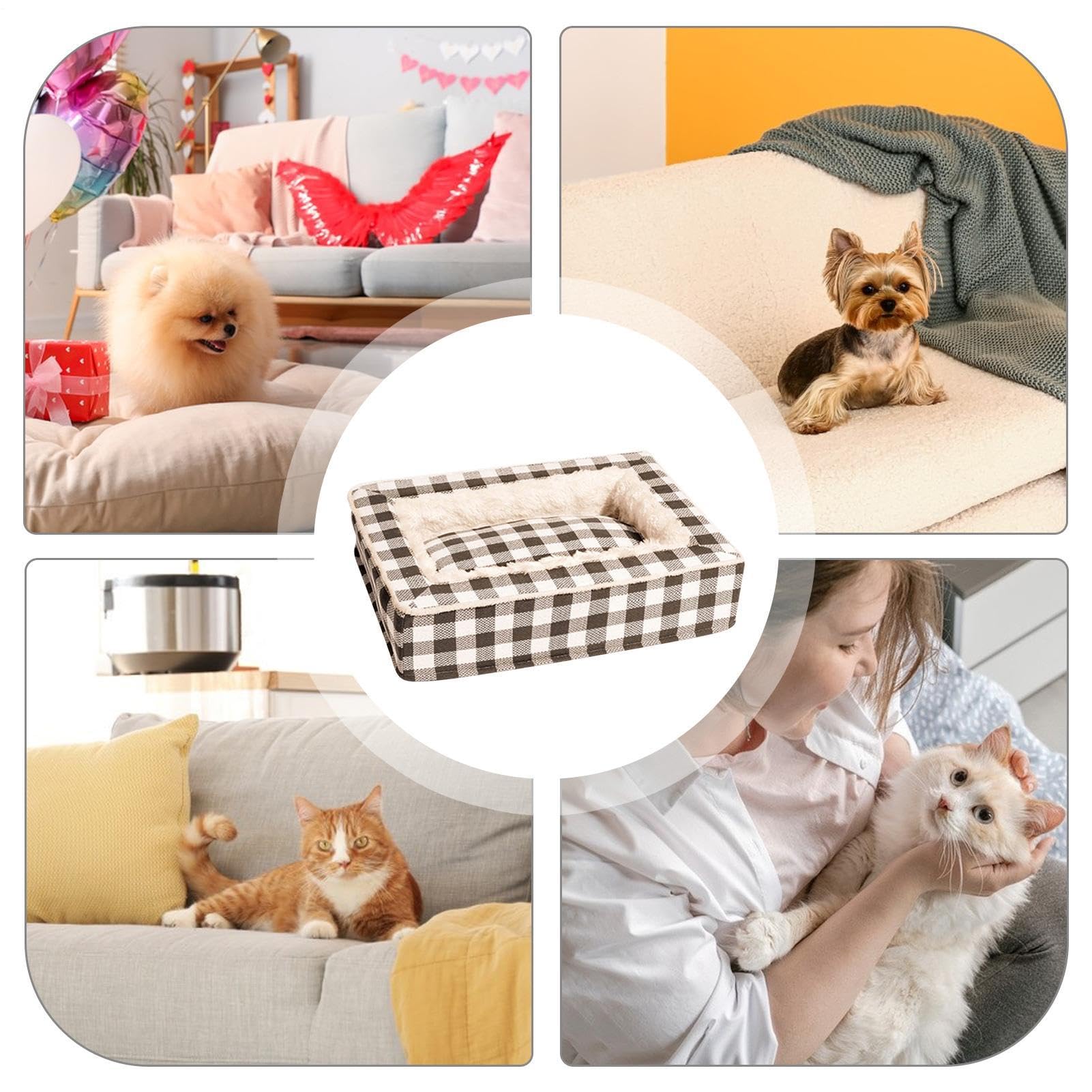 Genérico Cama Lavable para Perros De Dormir Cálido Y para Mascotas