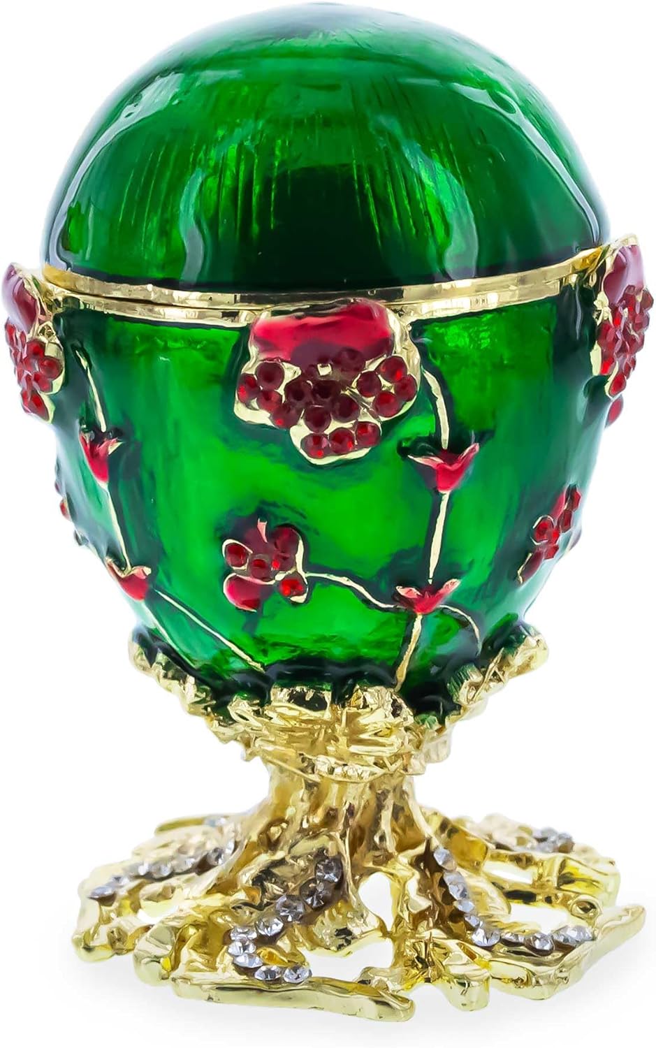 BestPysanky 1899 Pansy Royal Imperial Easter Egg 2.5 Inches