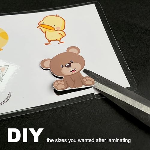 Miniatura 7 de Hojas de laminación de 5 mil, capacidad para hojas de 8.5 x 11 pulgadas, paquete de 200 bolsas de laminación térmica para laminador, 9 x 11.5