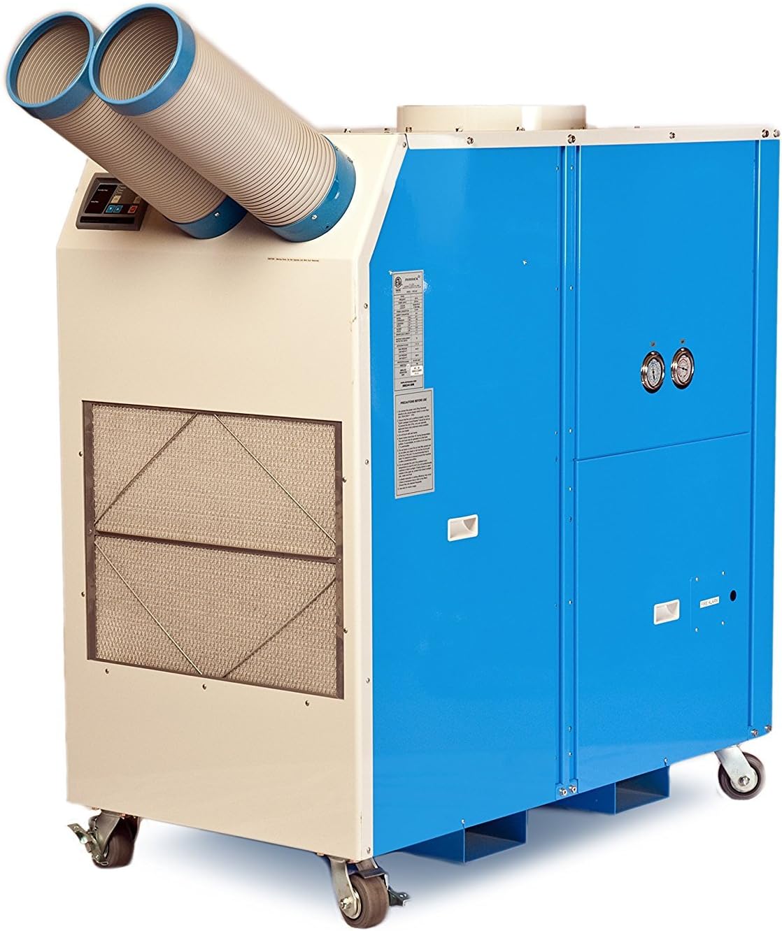AirrexAIRREX HSC-60 (480/3) 5 Tons Portable Spot Cooler, 60,000 BTU, 2000 SQ/FT Coverage, 480V, 3 Phase, Blue/White