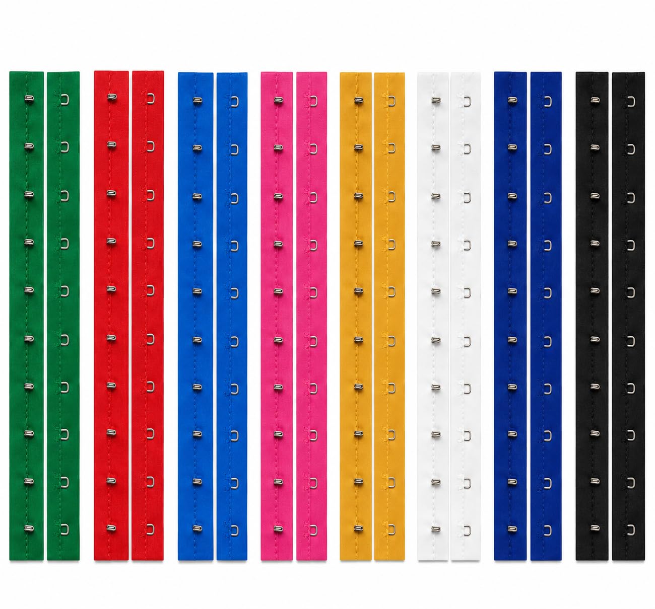 Hook Patti | Hook and Eye Patti of 8 Colorus | 1 Meter Each | Total 8 Meters Pack for Blouses, Dresses, Kurtis, Bra | Sweing Tailoring & DIY Stitching-image-34