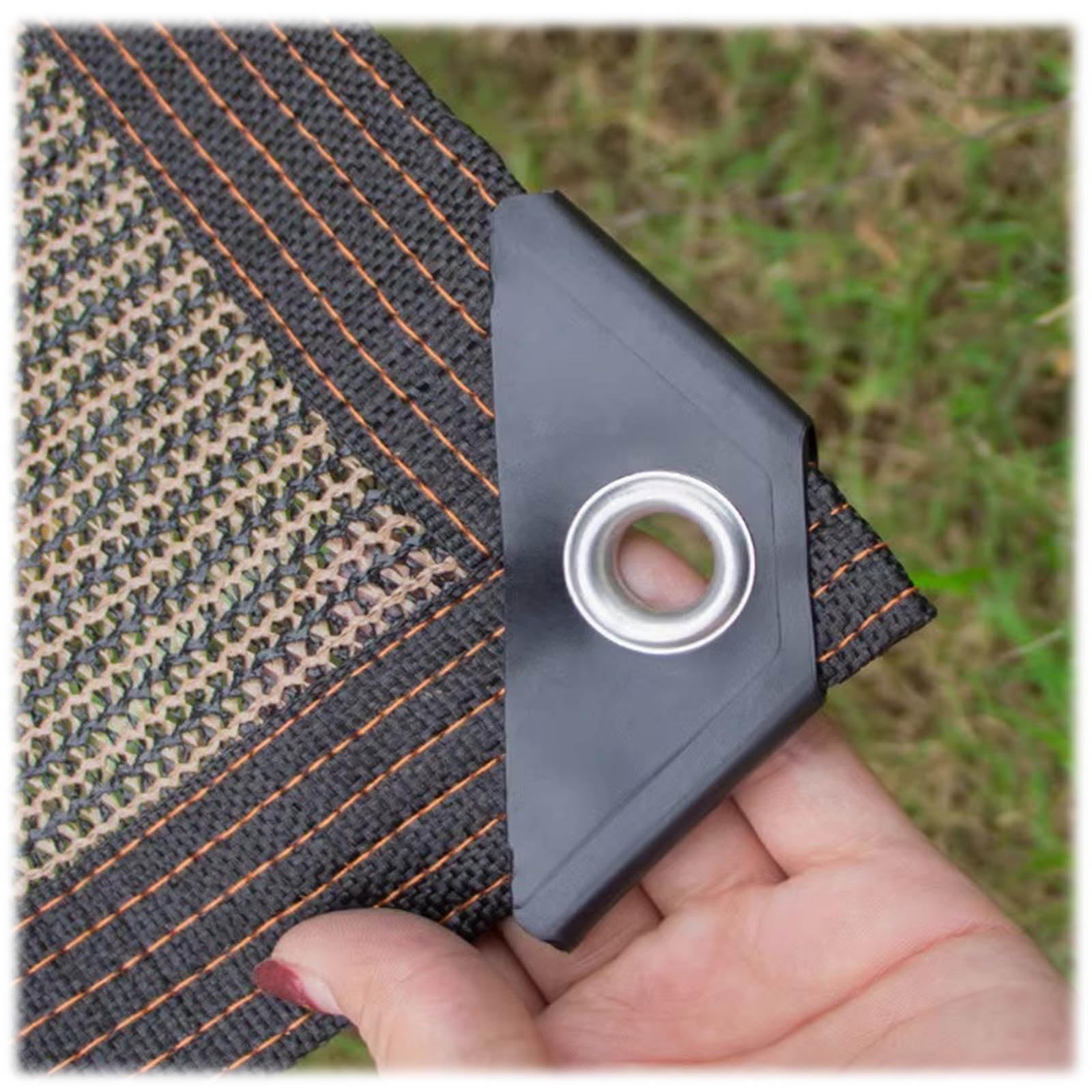 Brown 90% Shade Cloth for Patio Shade Netting with Grommets Mesh Tarps Heavy Duty for Outdoors Plant Shade Covers Outdoor 10x20ft Sun Shade Sail 12x12ft(3.3 * 3.3ft)