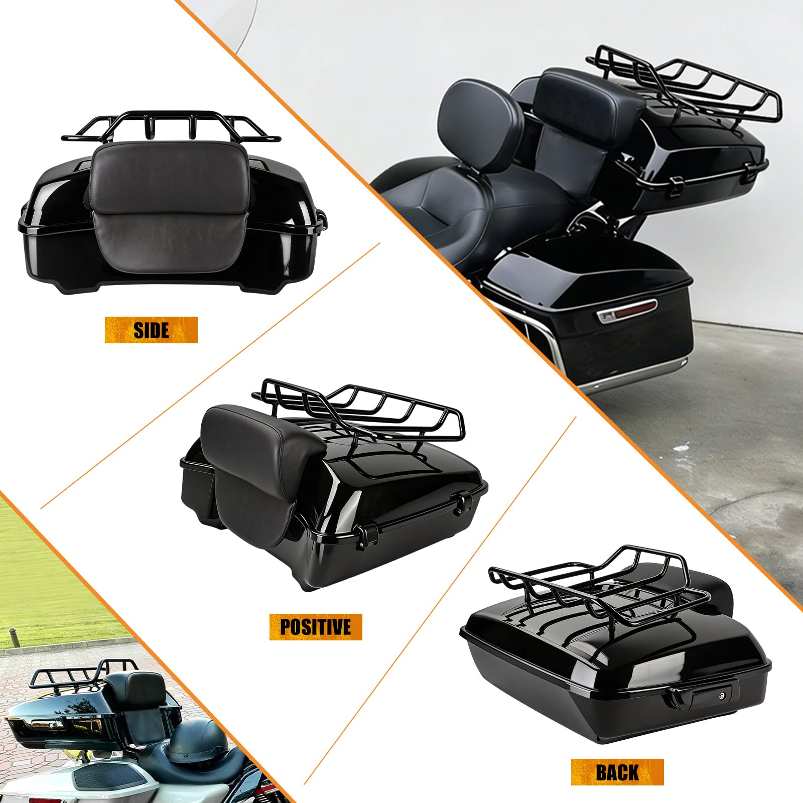 Amazon | HCmotorku チョップド ハーレー用 トップケース リア ツアー