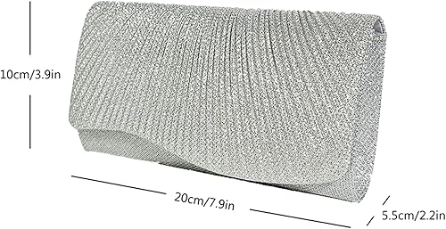 Miniatura 2 de AIJUN Clutch Purses for Women Sequin Envelope Evening Bag Party Prom Purse Bride Wedding Handbag with Chain