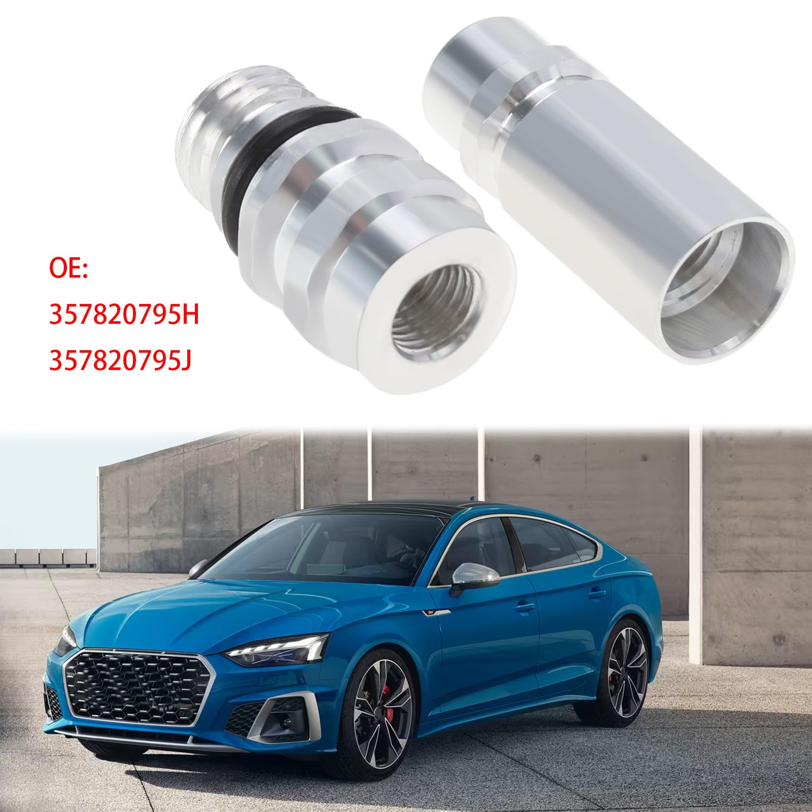 VGOL 2 Stück R134A Umrüstadapter Kit für Klimaanlagen 357820795H 