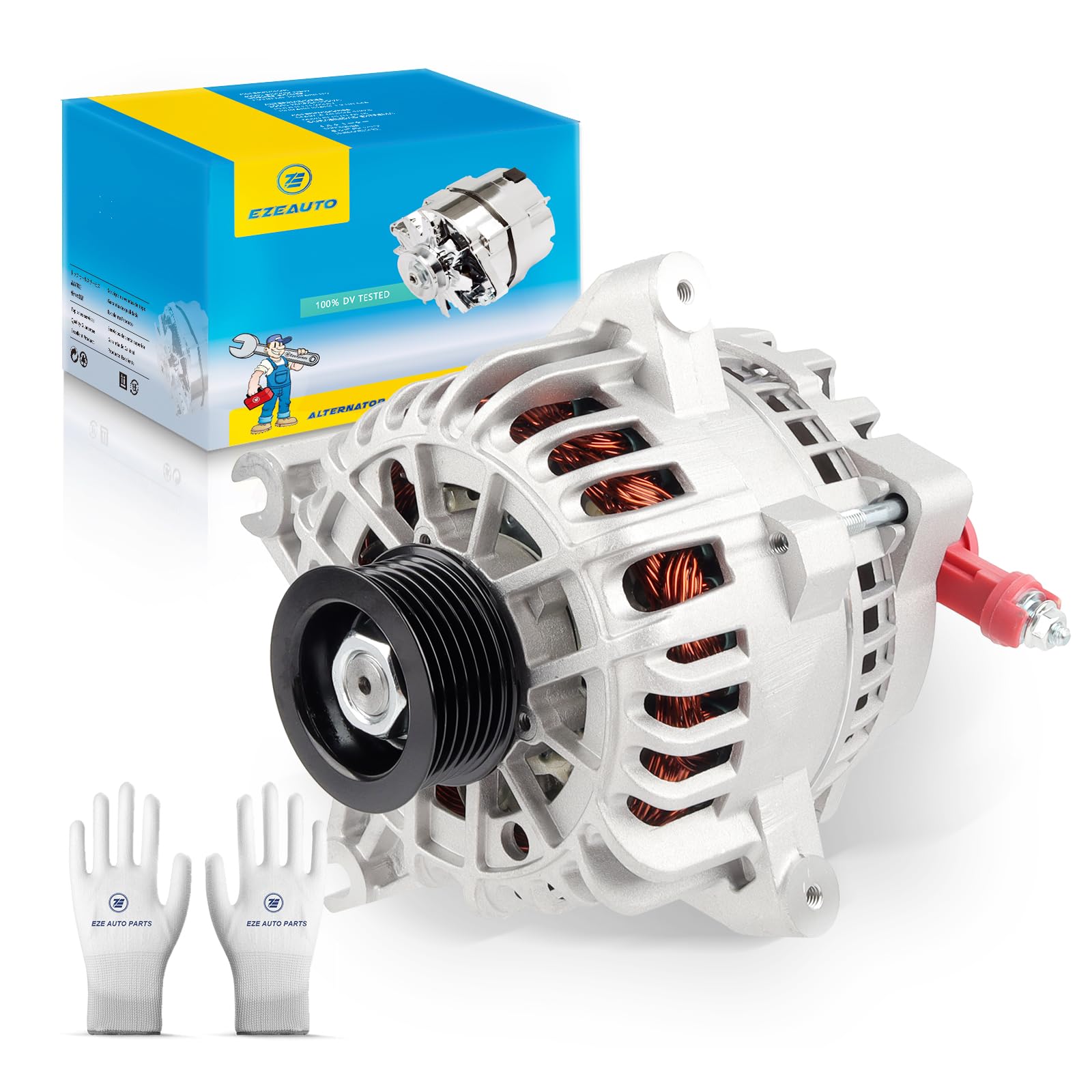 Ezexpreze 8318 New Alternator Fit for Ford F150 V8 4.6L 5.4L 2004-2008, for F150 Heritage 2004 (Not for SVT Lightning), Fit for Expedition 5.4L 2005 2006, Fit for Lincoln 5.4L Mark LT 2006-2008