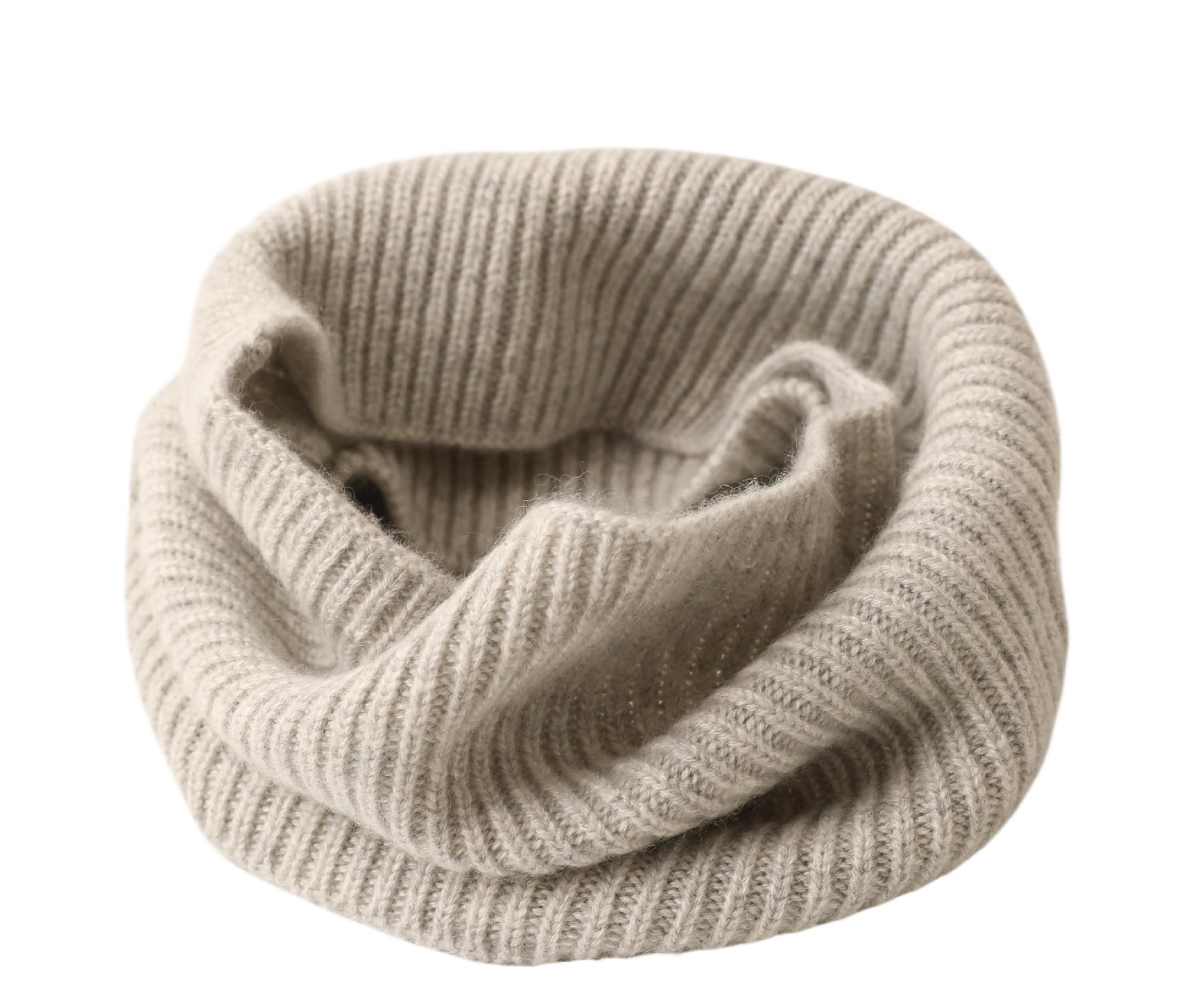 maglia a costine Donna Uomo Unisex cashmere sciarpa ad anello Cachemire scaldacollo tubolare guanti Senza Dita polsino