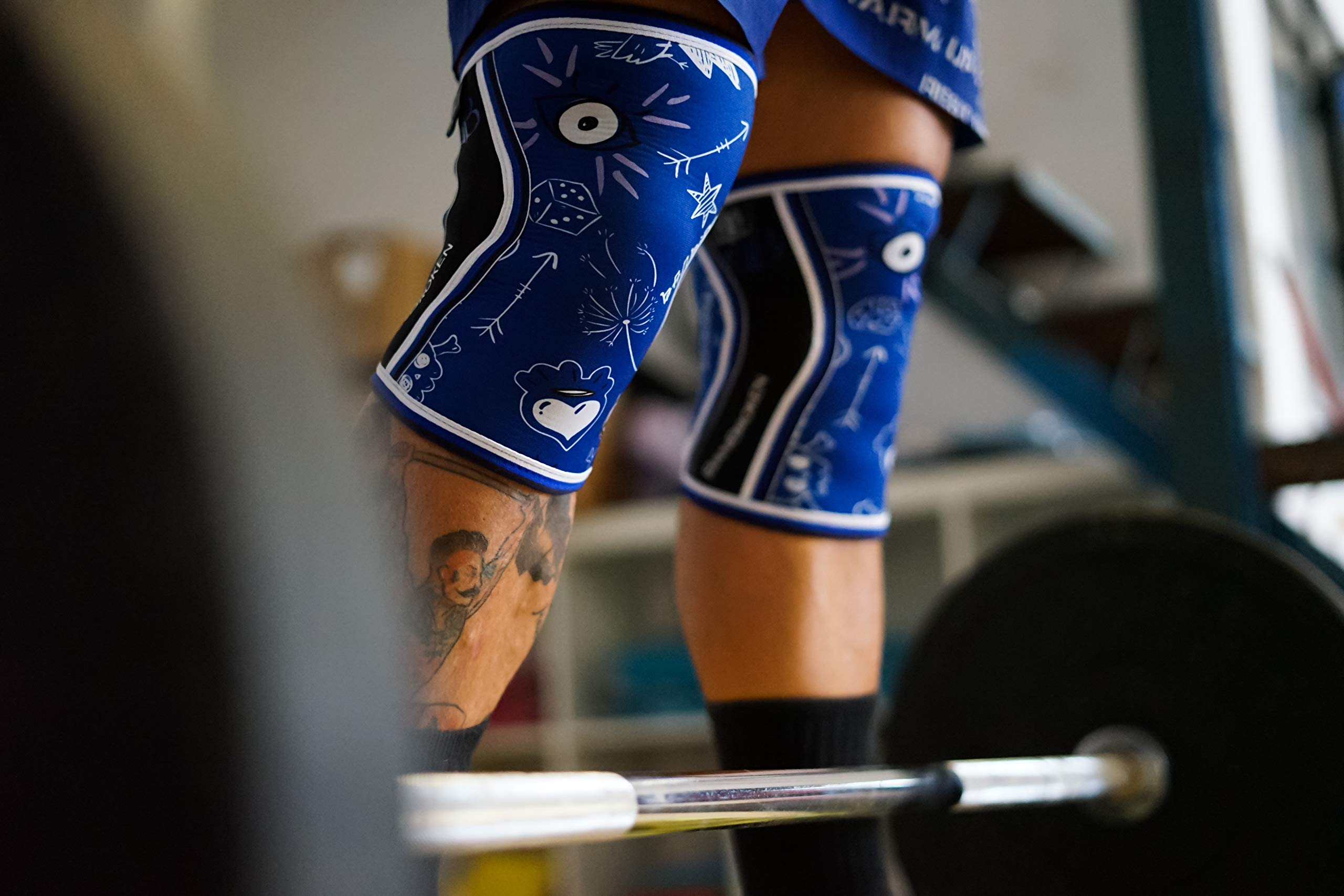 BANBROKEN Nakolanniki (2 sztuki) - 5 mm Knee Sleeves - Siłownia, Sport funkcjonalny, CrossTrain, Podnoszenie ciężarów, Bieganie i inne sporty. 1 PAR - Unisex.