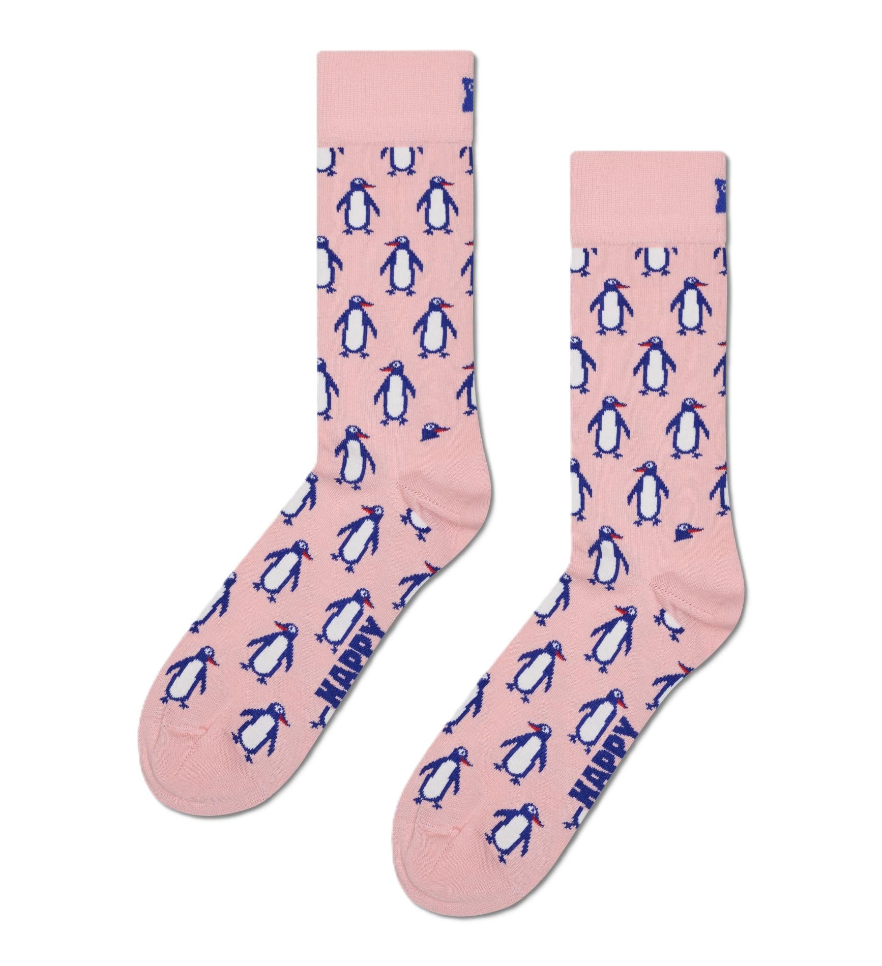 Happy Socks Penguin Sock, Light Pink, 41-46