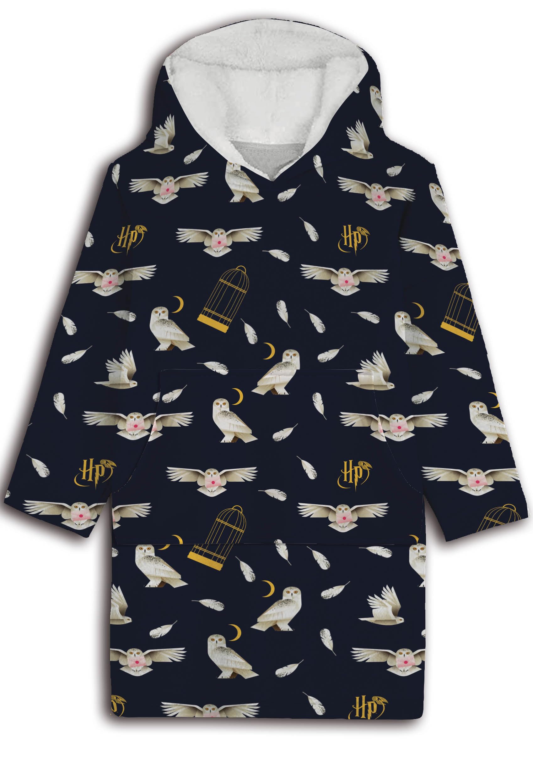 Sudadera Poncho/Jersey Manta Harry Potter Adulto, Negro , Talla única