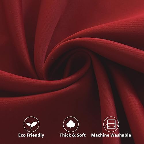 Miniatura 6 de Aquazolax Cortinas opacas para ventana de puerta, cortinas para privacidad, elegantes para el tratamiento de ventanas, paneles laterales de puerta