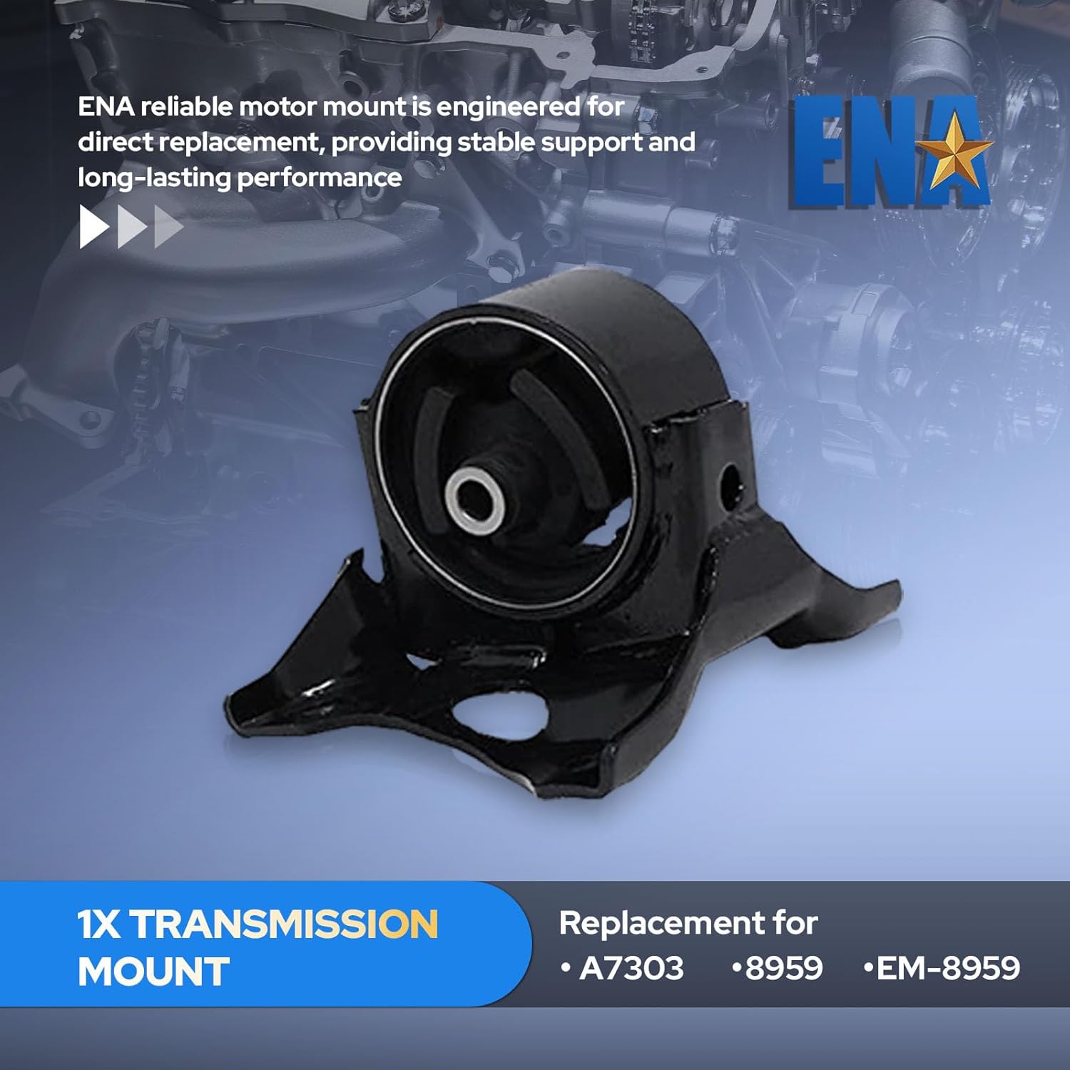 ENA Motor and Trans Mount Set of 4 Compatible with Nissan Infiniti 1995-2001 Maxima 3.0L 2002-2003 Maxima 3.5L 1996-1999 I30 3.0L Manual Trans Without Sensors Replacement for A7302 A7303 A7304 A7305
