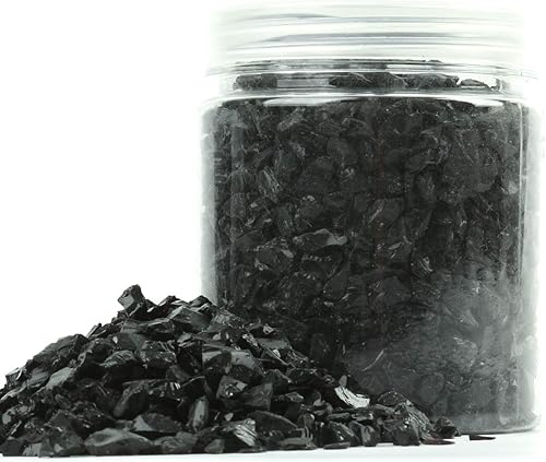 Miniatura 7 de Alan Stone - Grava de vidrio reflejante de alto brillo, gemas o gotas de fuego, piedras de cristal de fuego, para chimenea, pecera, acuario o