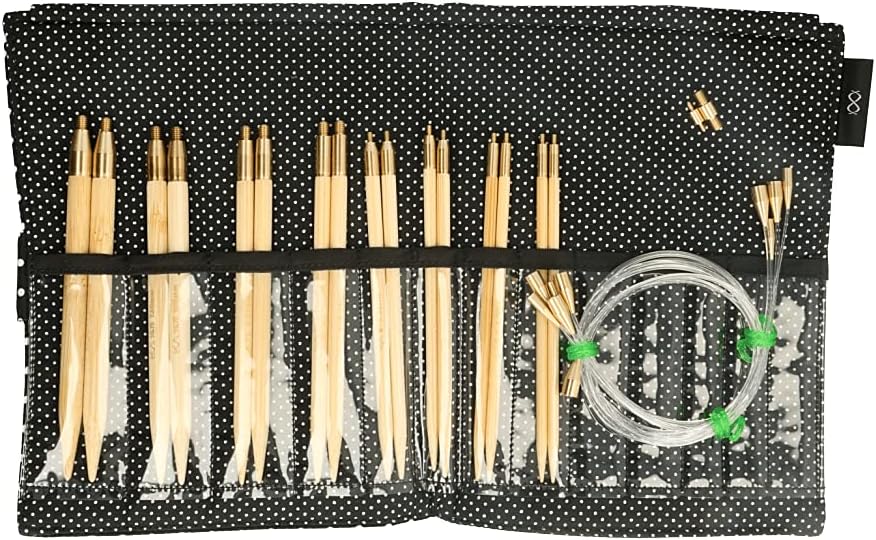 Seeknit KA57828-04 Circular Knit Set, Mittelgroße/Große, Black