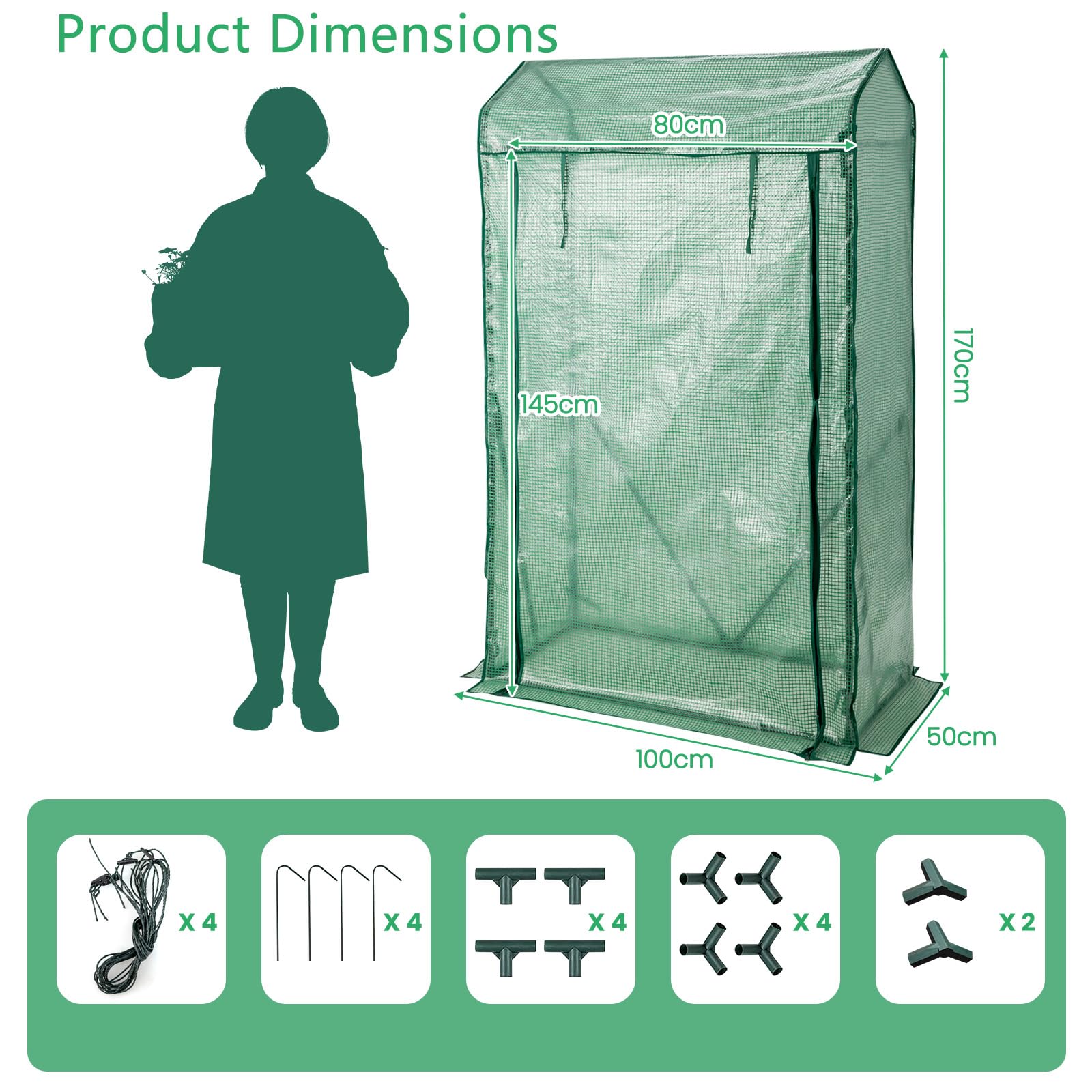 Serra Da Balcone 2 In 1 HOMASIS - Con Letto Rialzato, 180x90x91 Cm - Foto 9