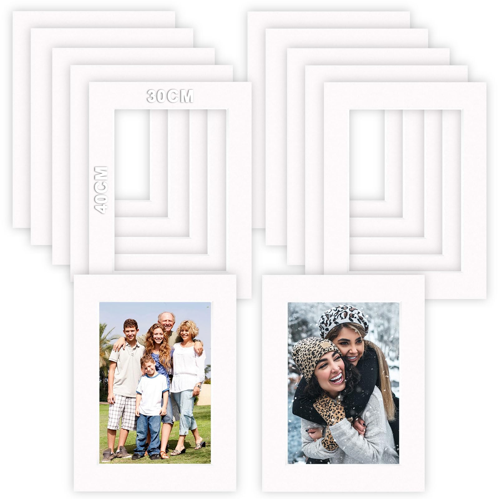 12 pezzi passepartout 30 x 40 cm Dimensioni esterne 19 x 29 cm Passpartout 1,5 mm Passepartout Acquistare Passepartout Cartone Bianco per Immagini Foto Stampa artistica