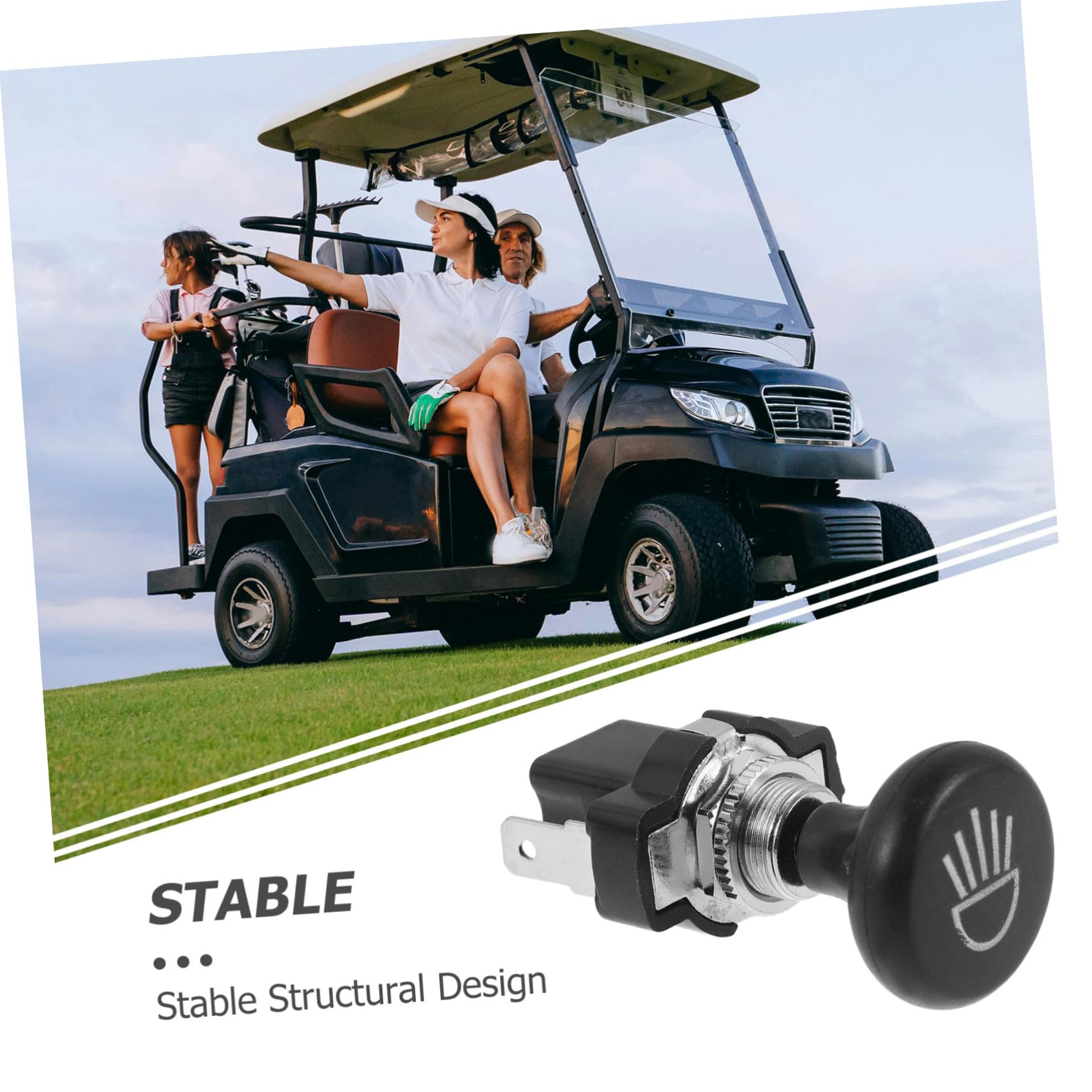 Golfcart Lichtschalter Zugknopf Hochpräzise Frontscheinwerfer Schalter Kompatibel mit Clubcar Ezgo Modelle Vielseitiger Ersatzteil
