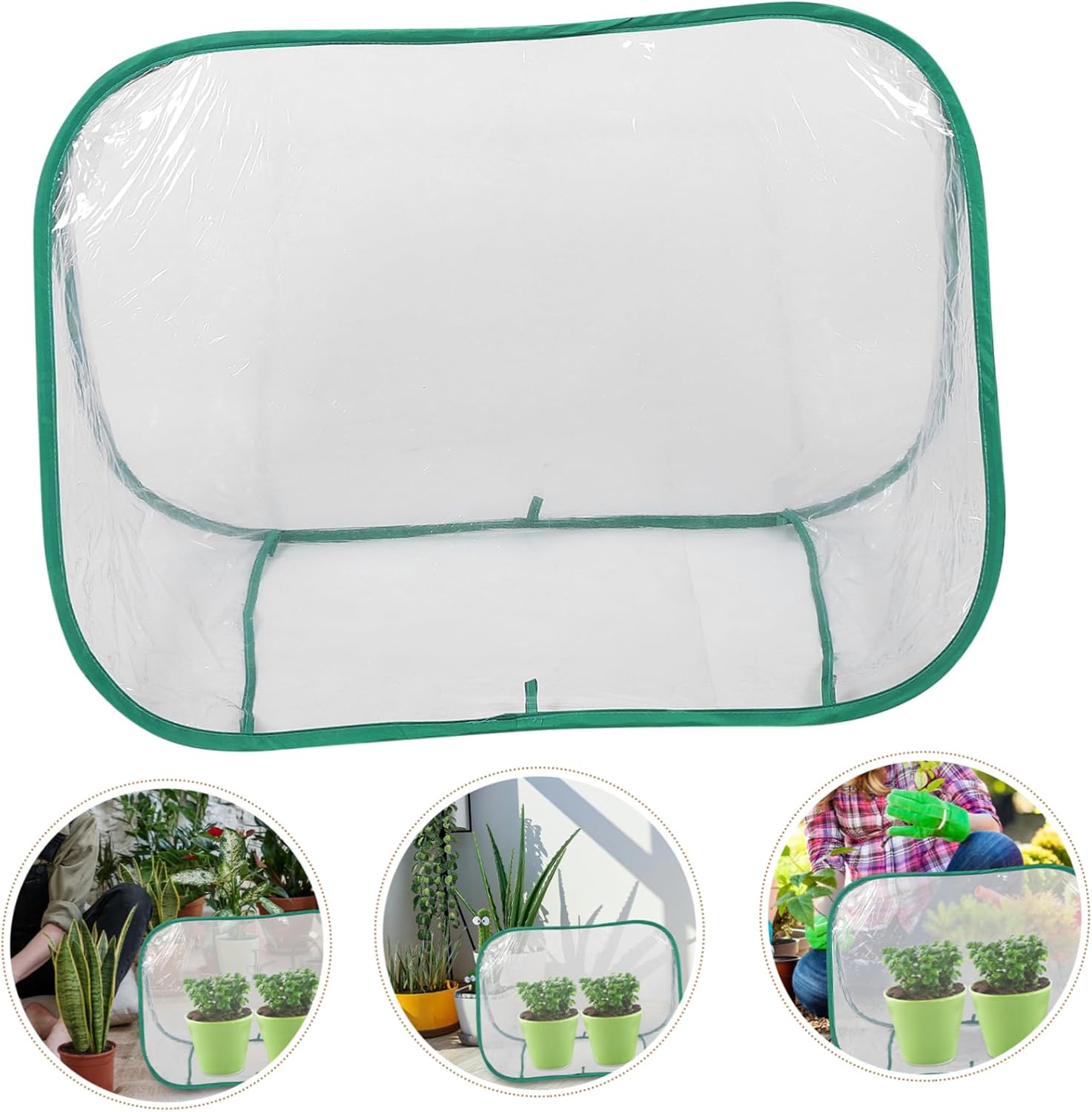 Portable Foldable Mini Greenhouse Cover for Outdoor Use Durable Plant Shelter for Succulents and Small Plants Space-Saving Design for Optimal Growth