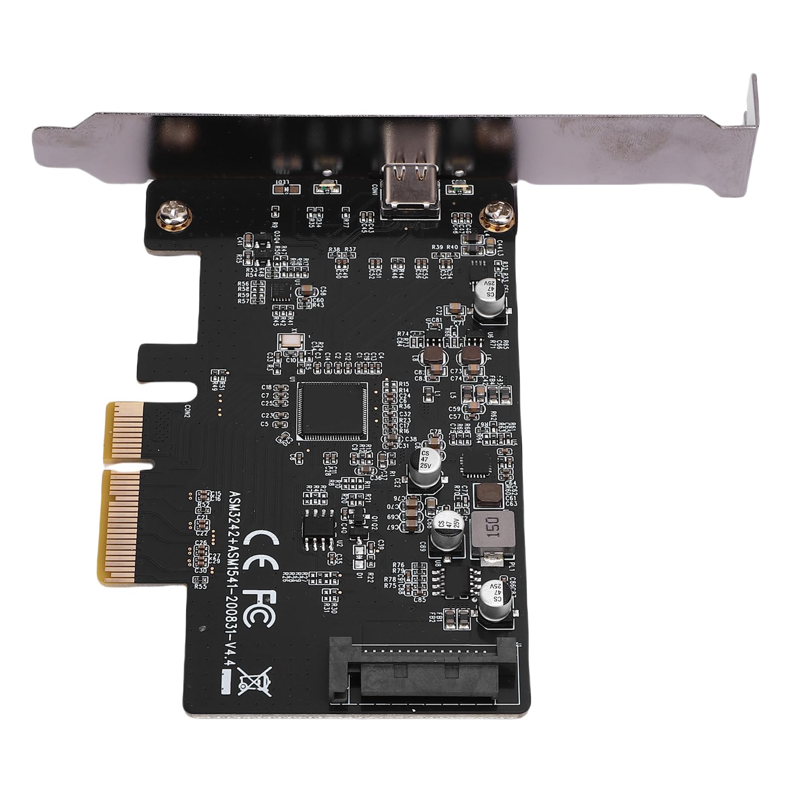 Zunate Scheda di Espansione USB 3.2 da PCI E a Tipo C Trasferimento Dati Ad Alta velocità da 20 Gbps per Workstation da Gioco Design Compatto